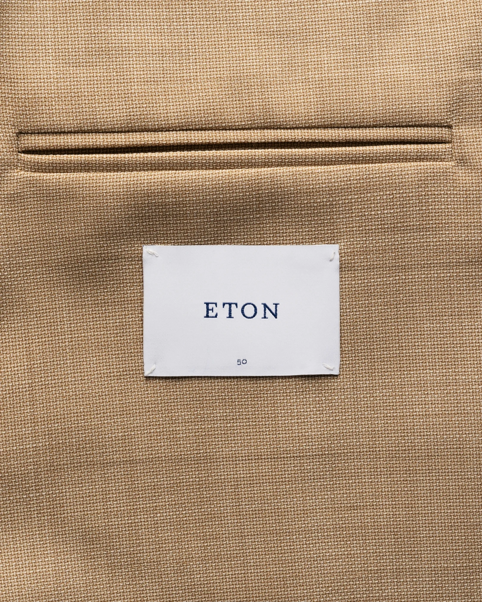 Eton - beige lana tech structure soft jacket