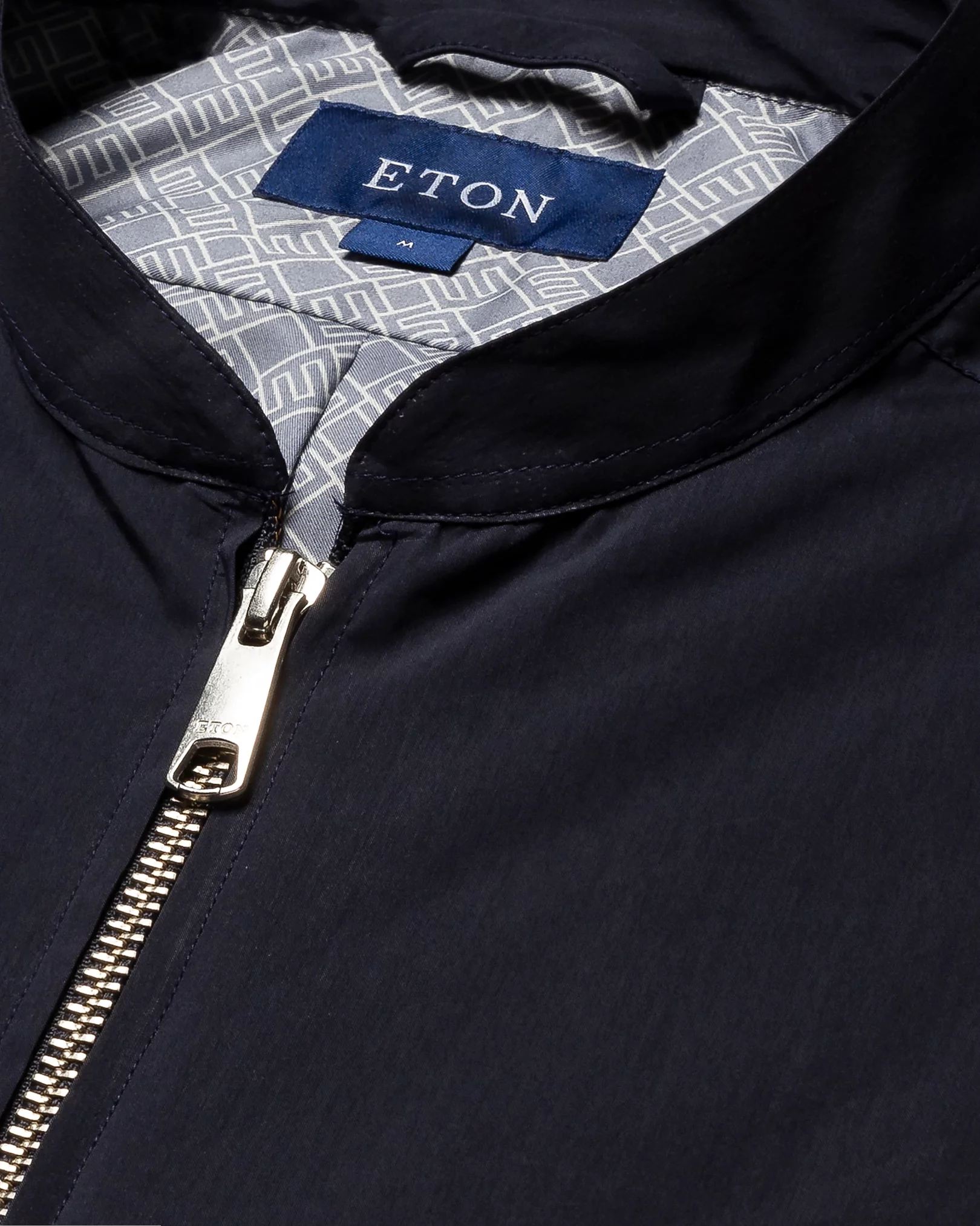 Eton - navy blue cotton and nylon