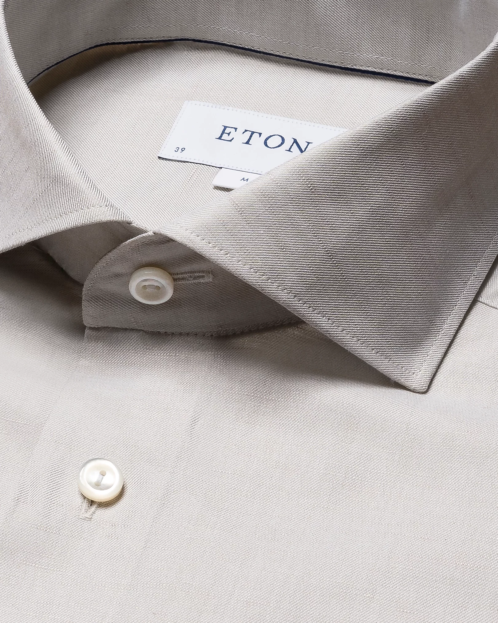 Eton - beige textured cotton linen
