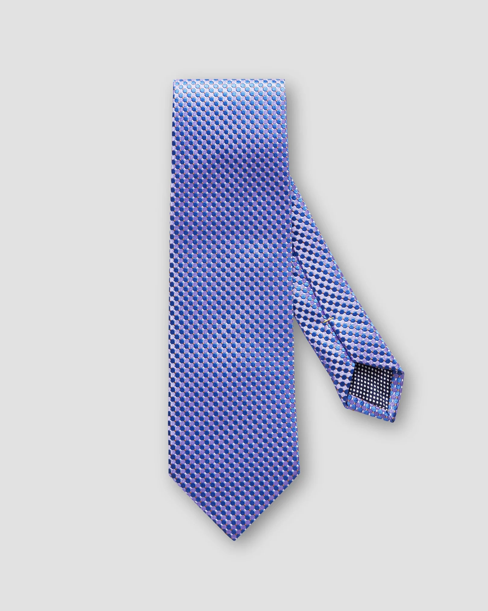 Eton - purple geometric silk tie