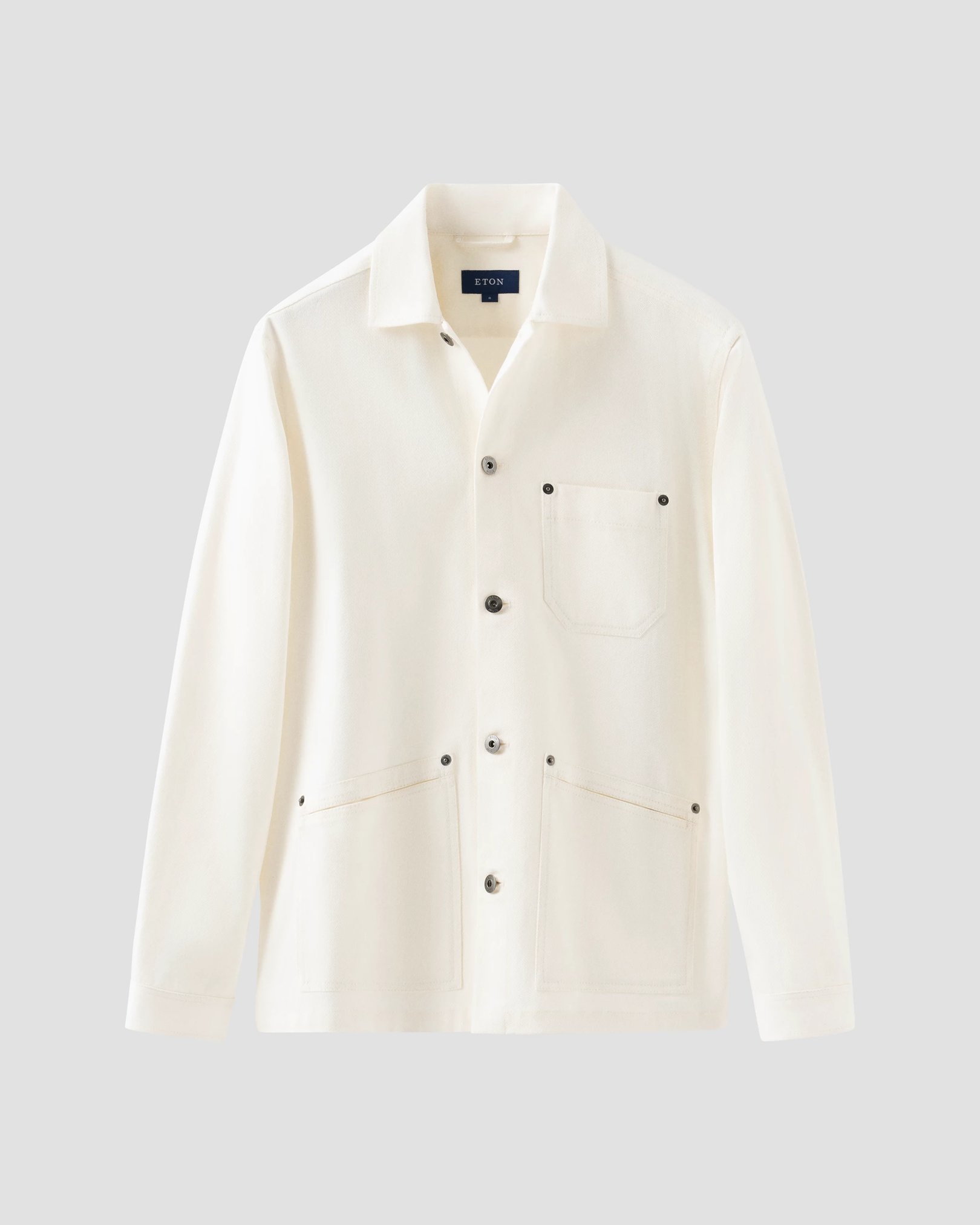 Eton - White Heavy Denim Overshirt