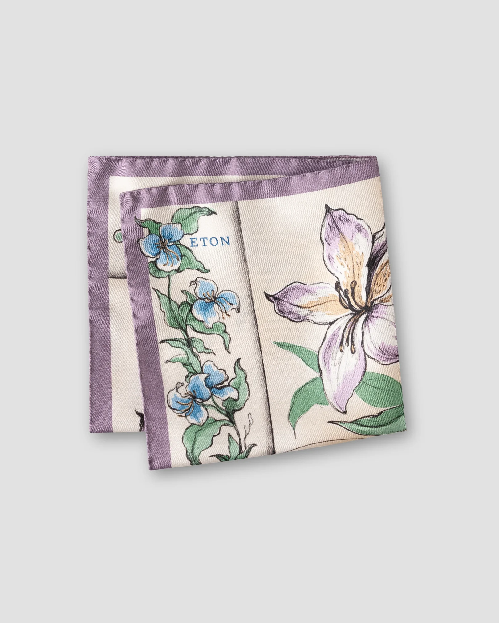 Eton - floral pocket square silk