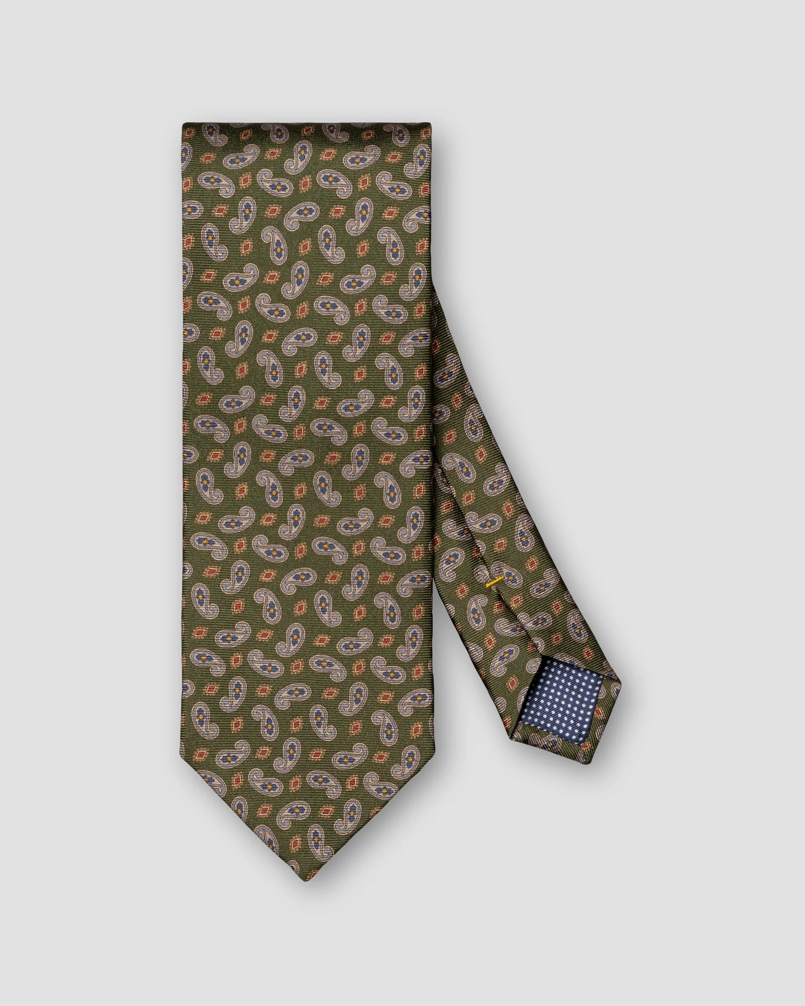 Eton - paisley print 256 silk tie