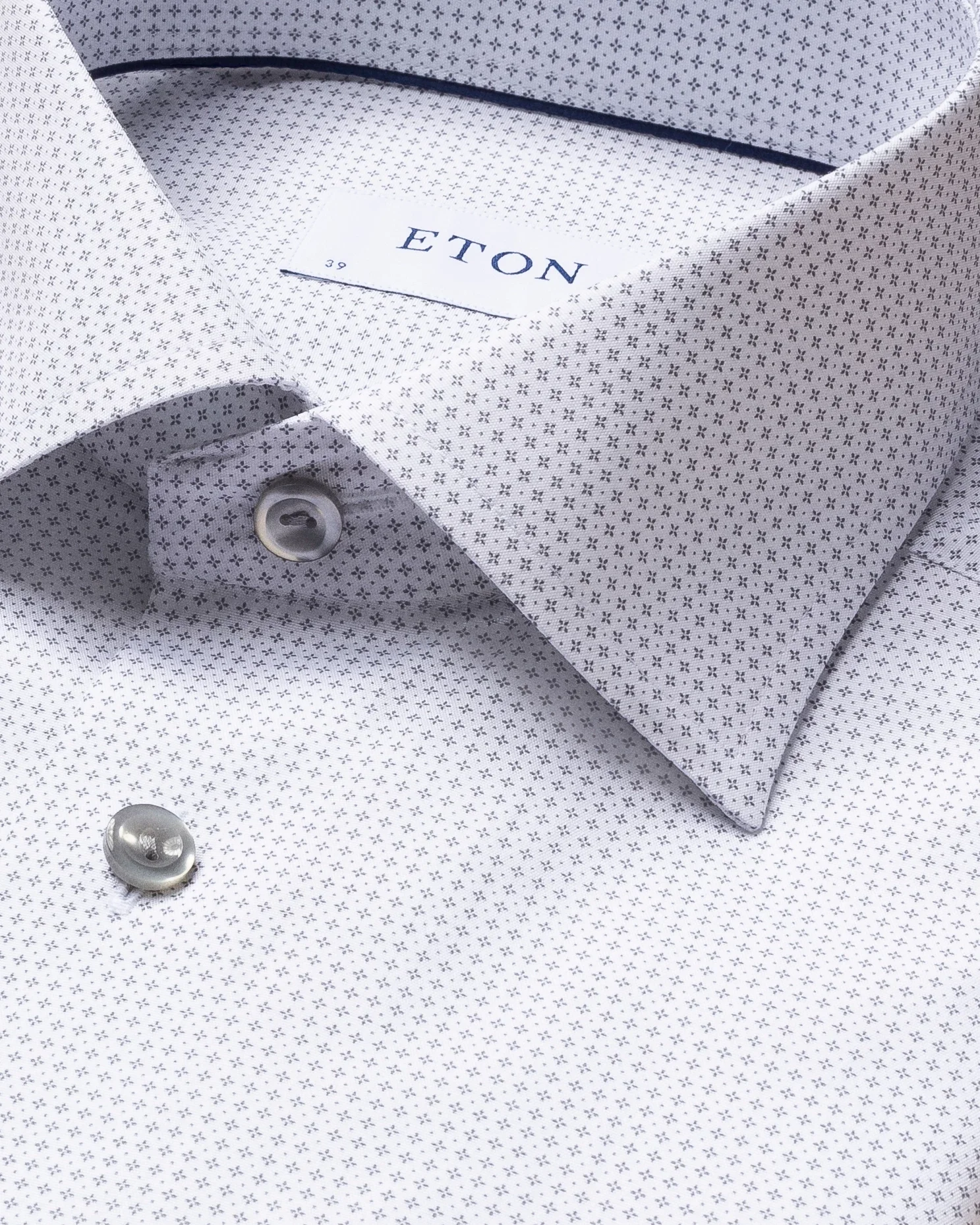 Eton - grey microprinted shirt