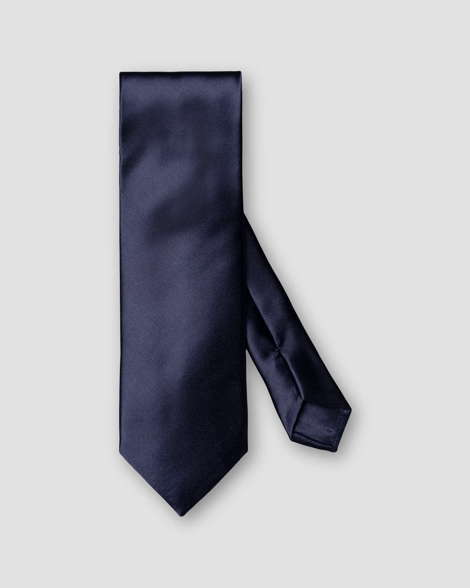 Eton - dark blue solid silk tie