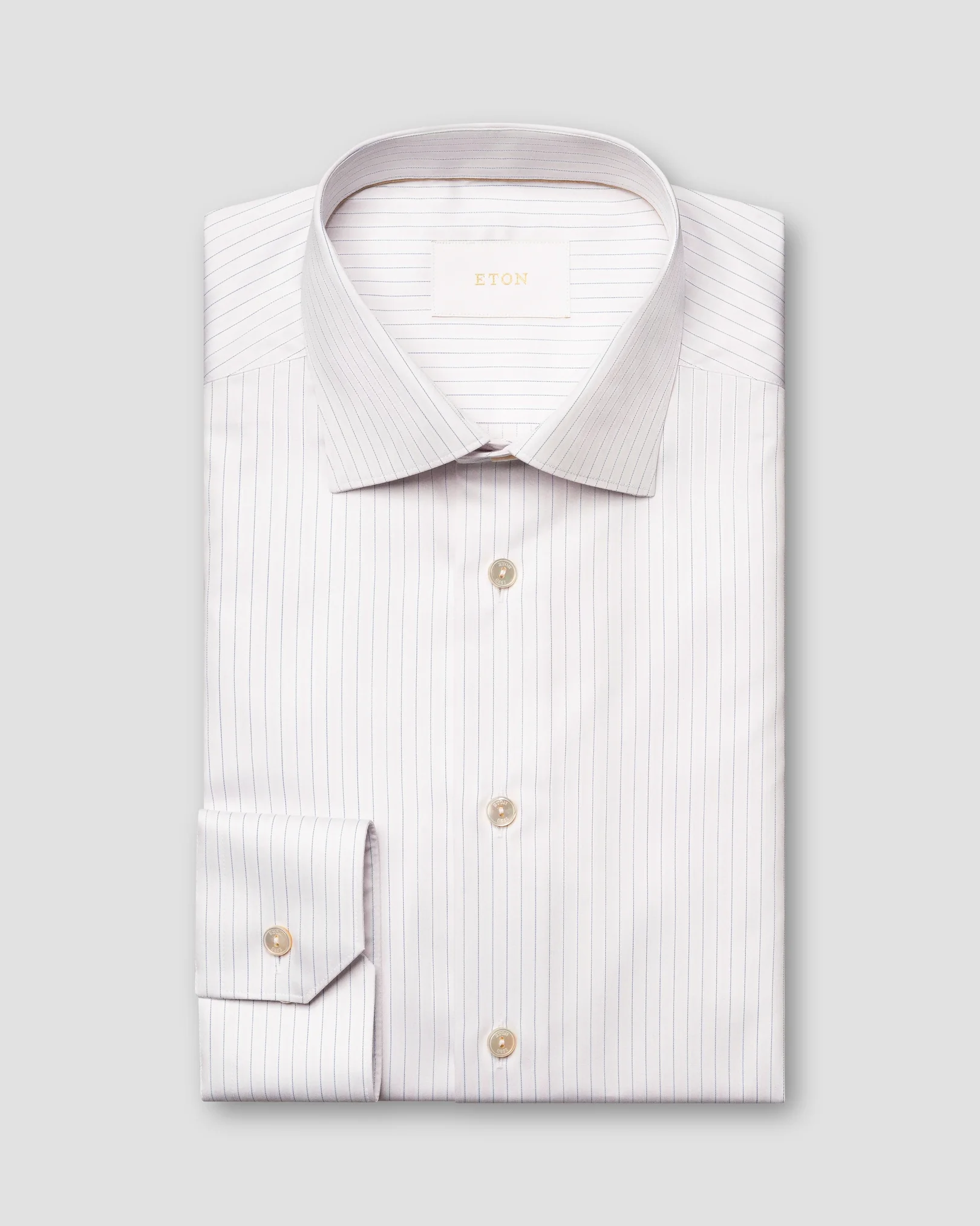 Eton - pink striped supima 120 shirt
