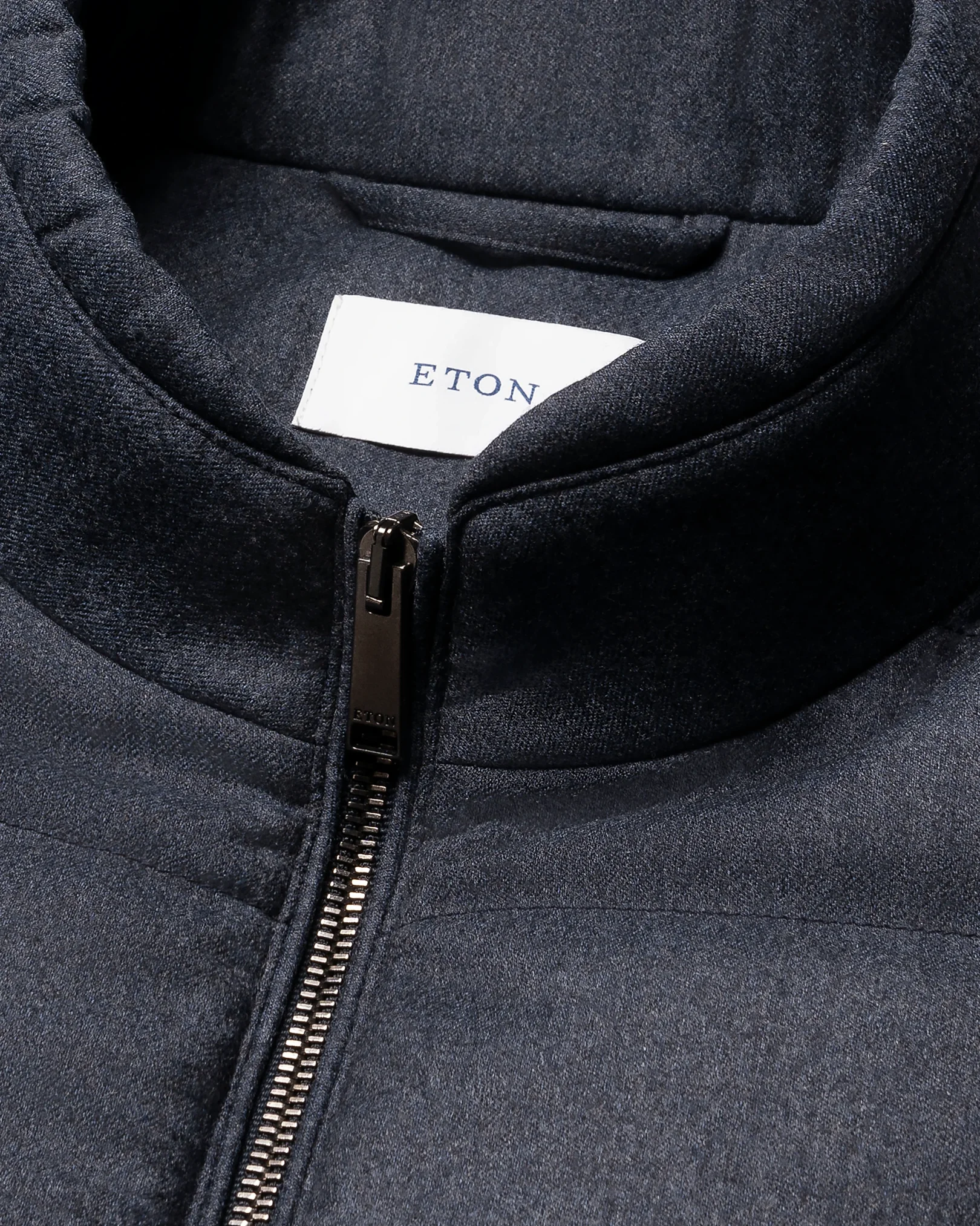 Eton - mid blue wool padded vest