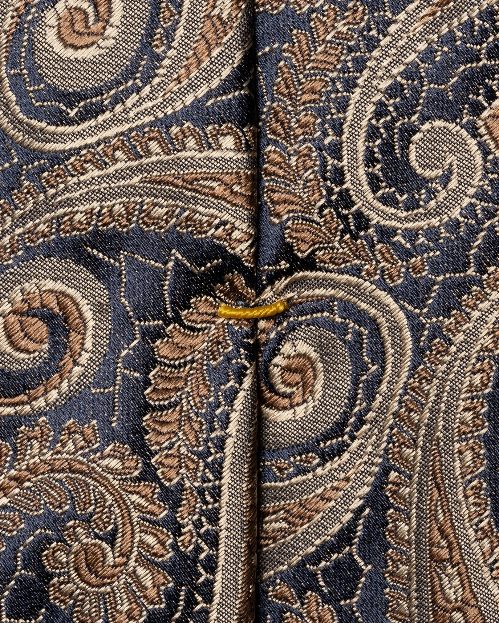 Eton - paisley woven silk tie brown paisley woven silk tie