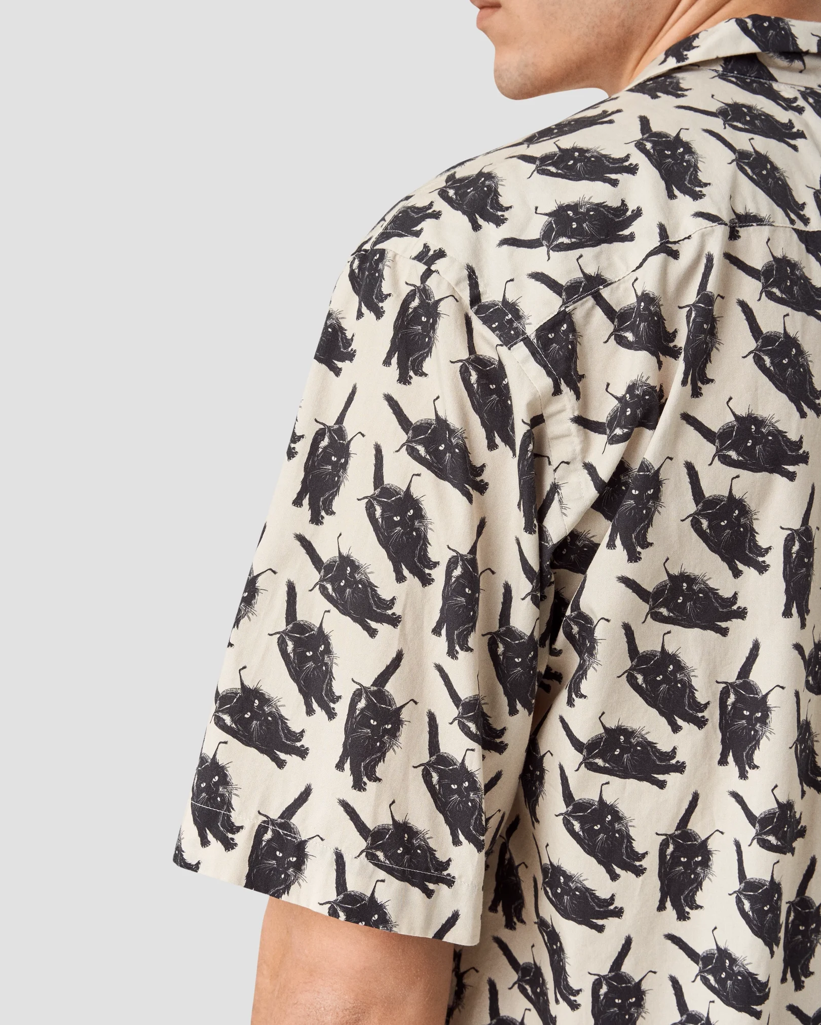 Eton - Cat Print Resort Shirt