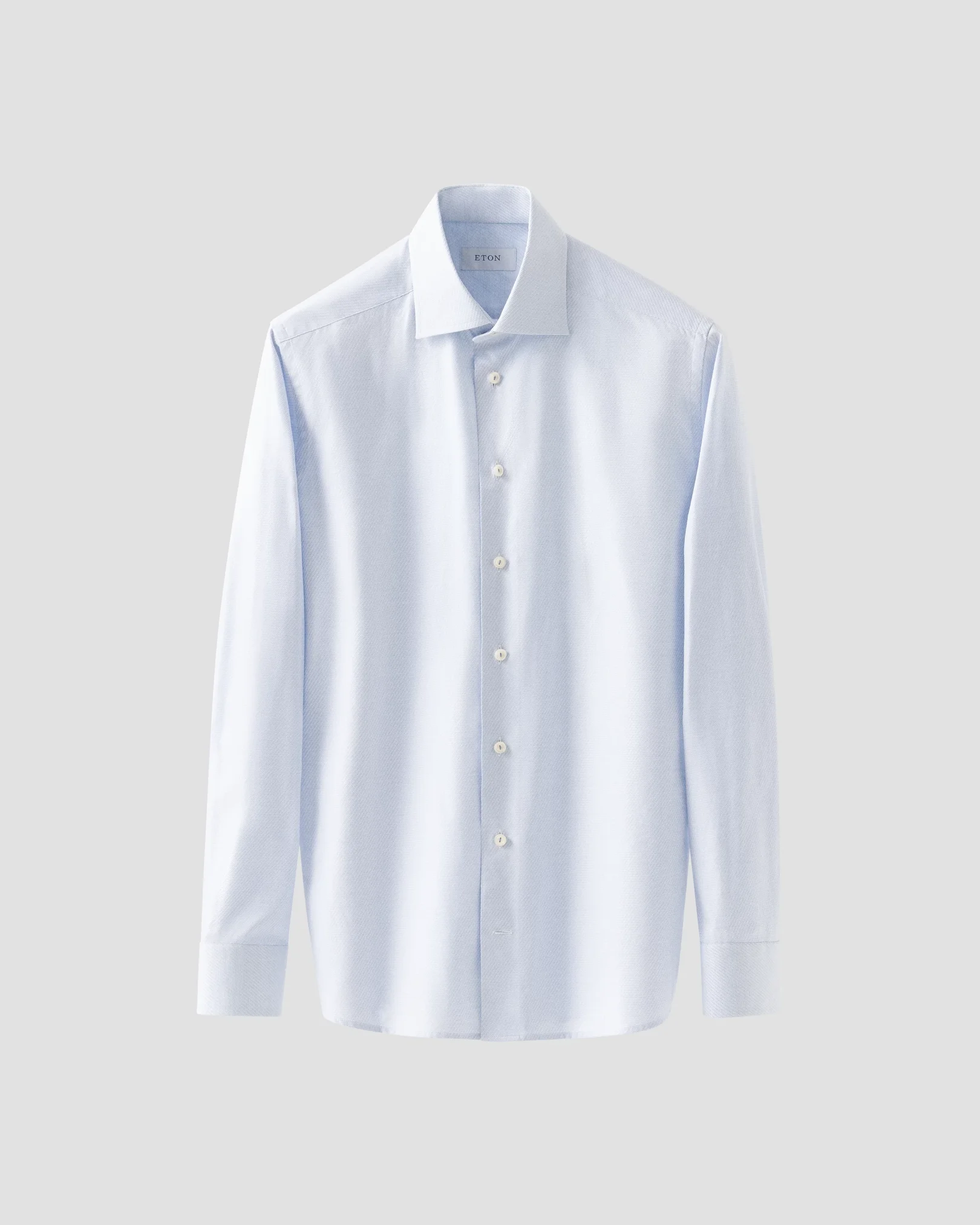 Eton - light blue dobby cut away collar