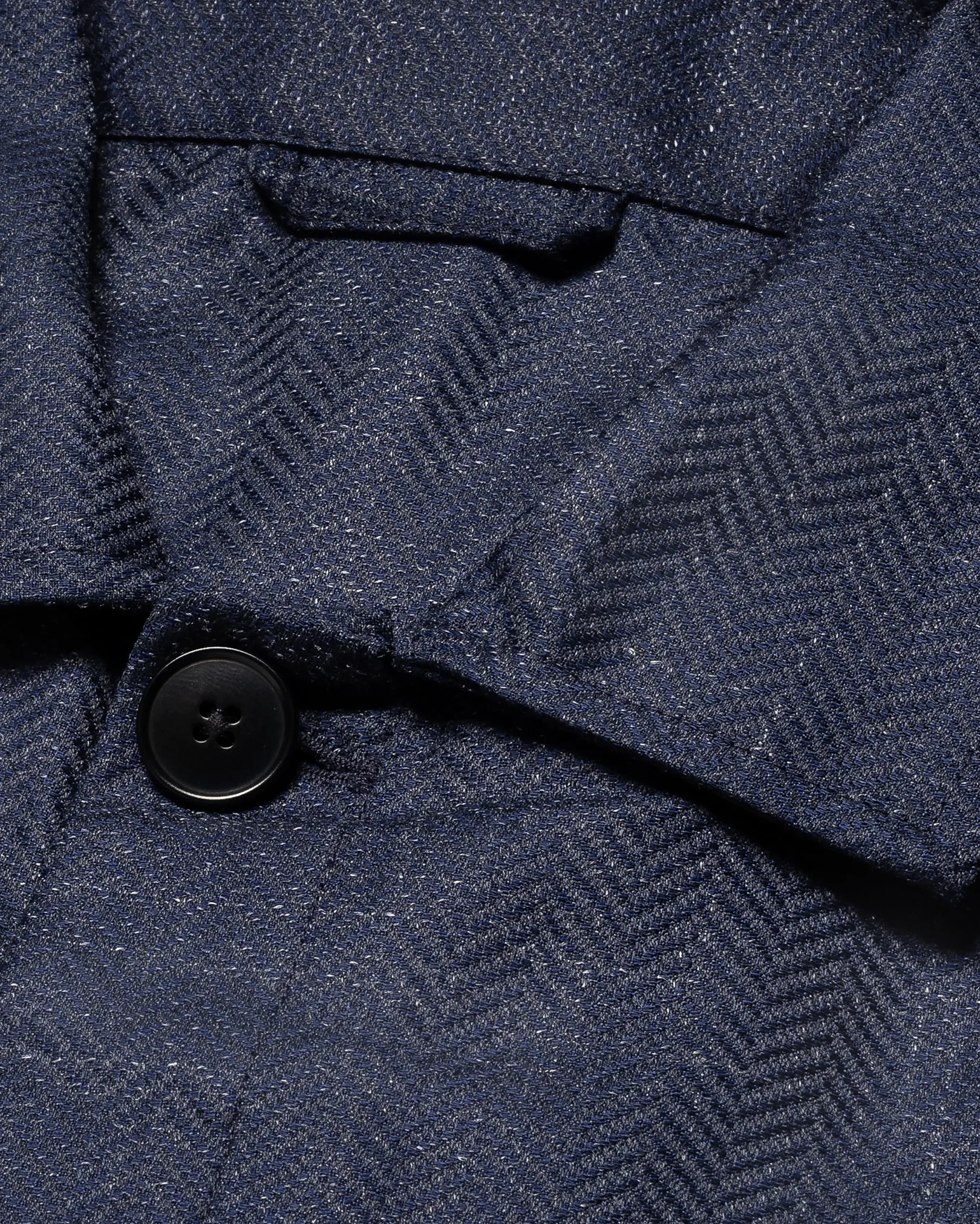 Eton - navy blue regular blend overshirt