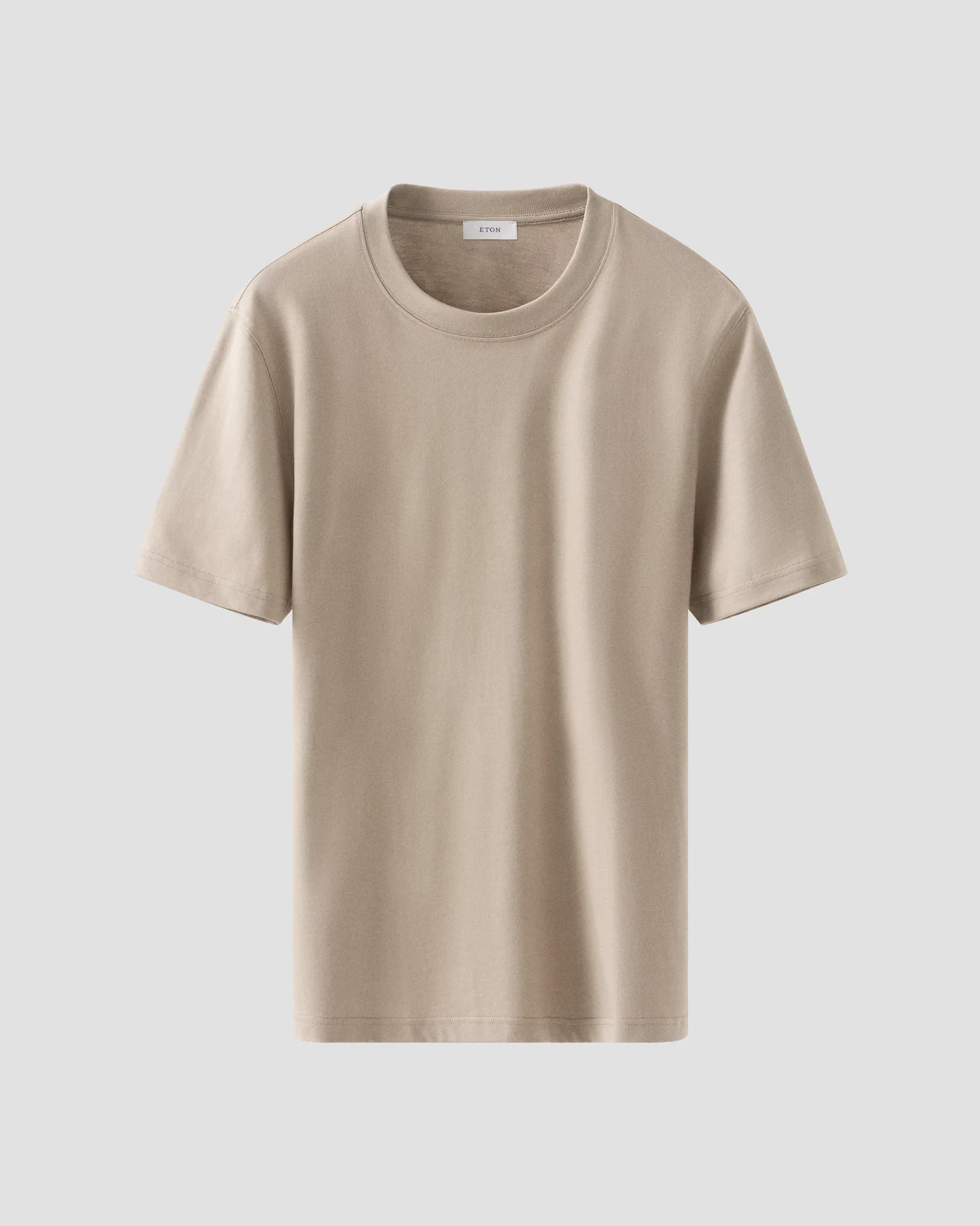 Eton - beige single jersey supima cotton t shirt