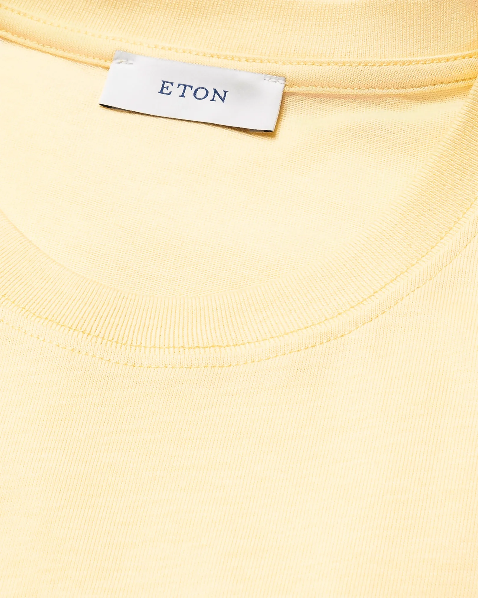 Eton - yellow single jersey supima t shirt