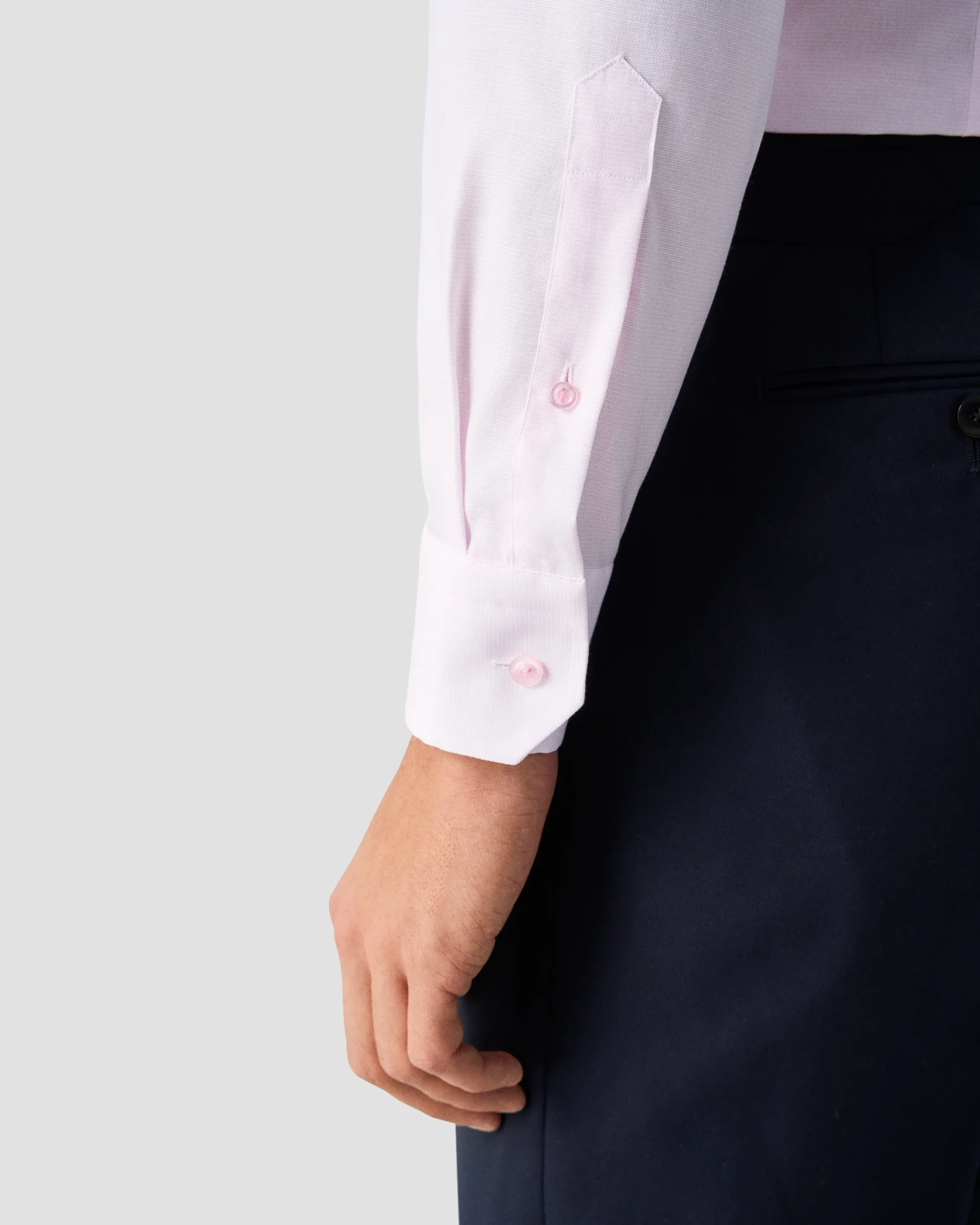 Eton - pink twill shirt