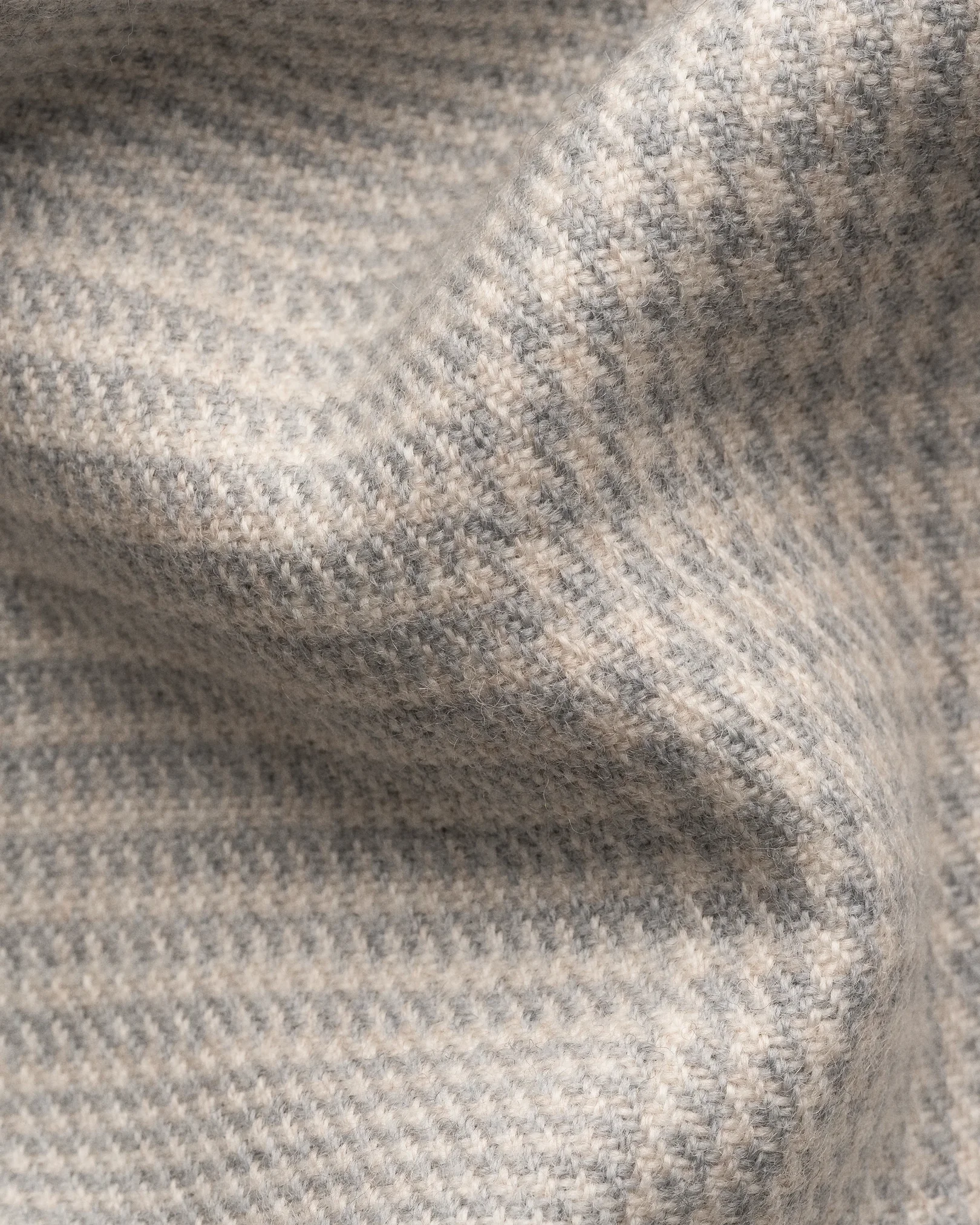 Eton - pow check merino wool scarf