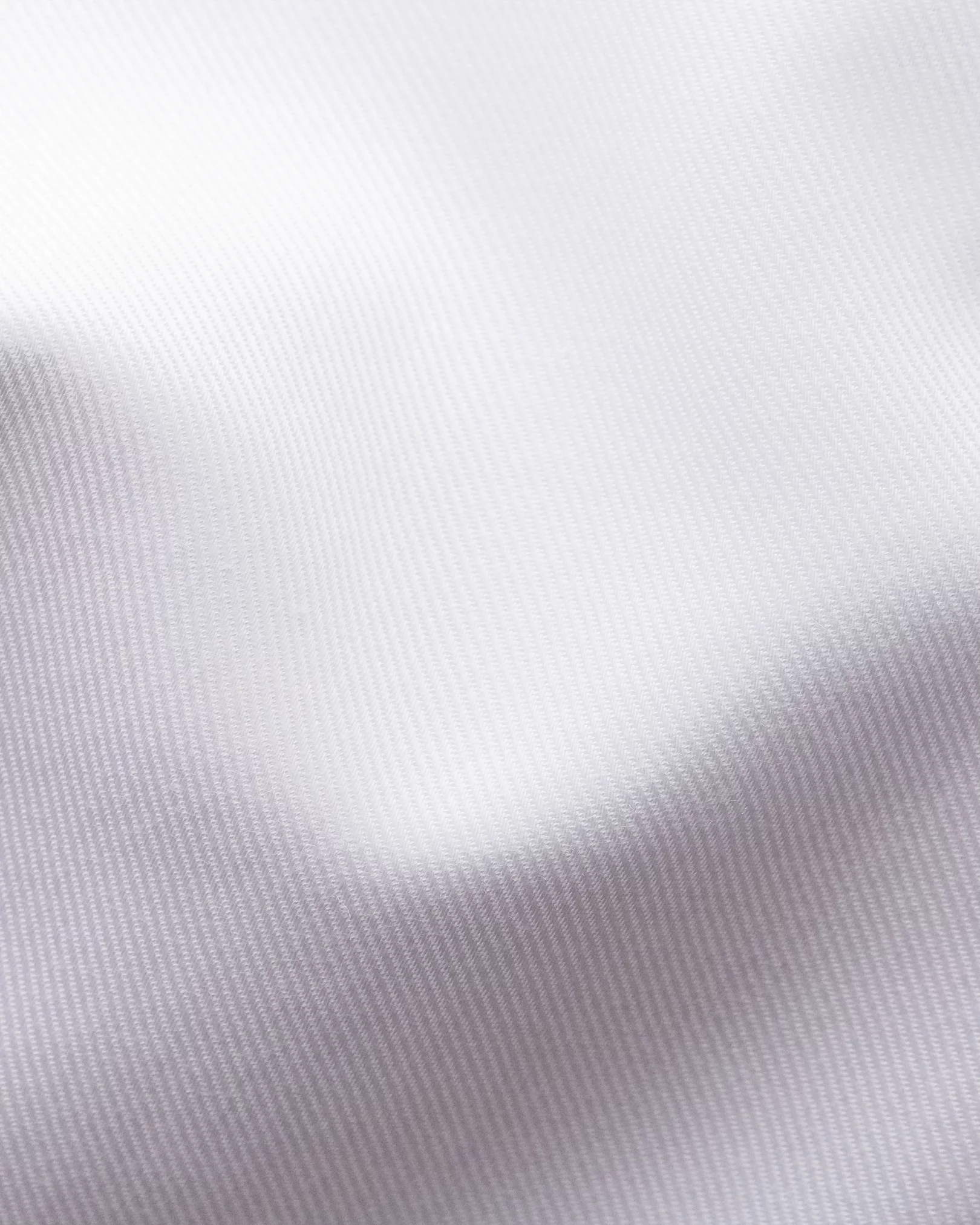 Eton - white twill stretch shirt extreme cut away