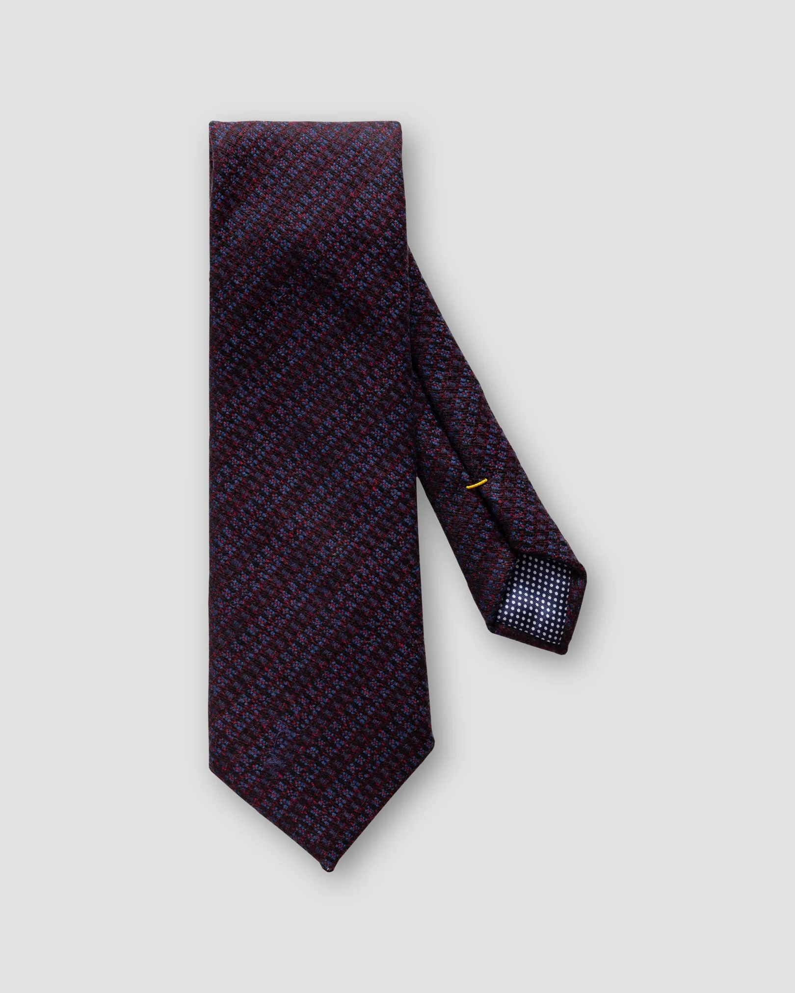 Black & Red Striped Wool Tie