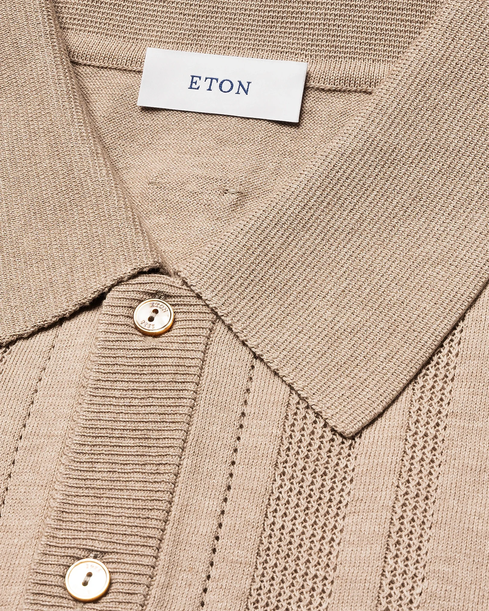 Eton - structure full button polo