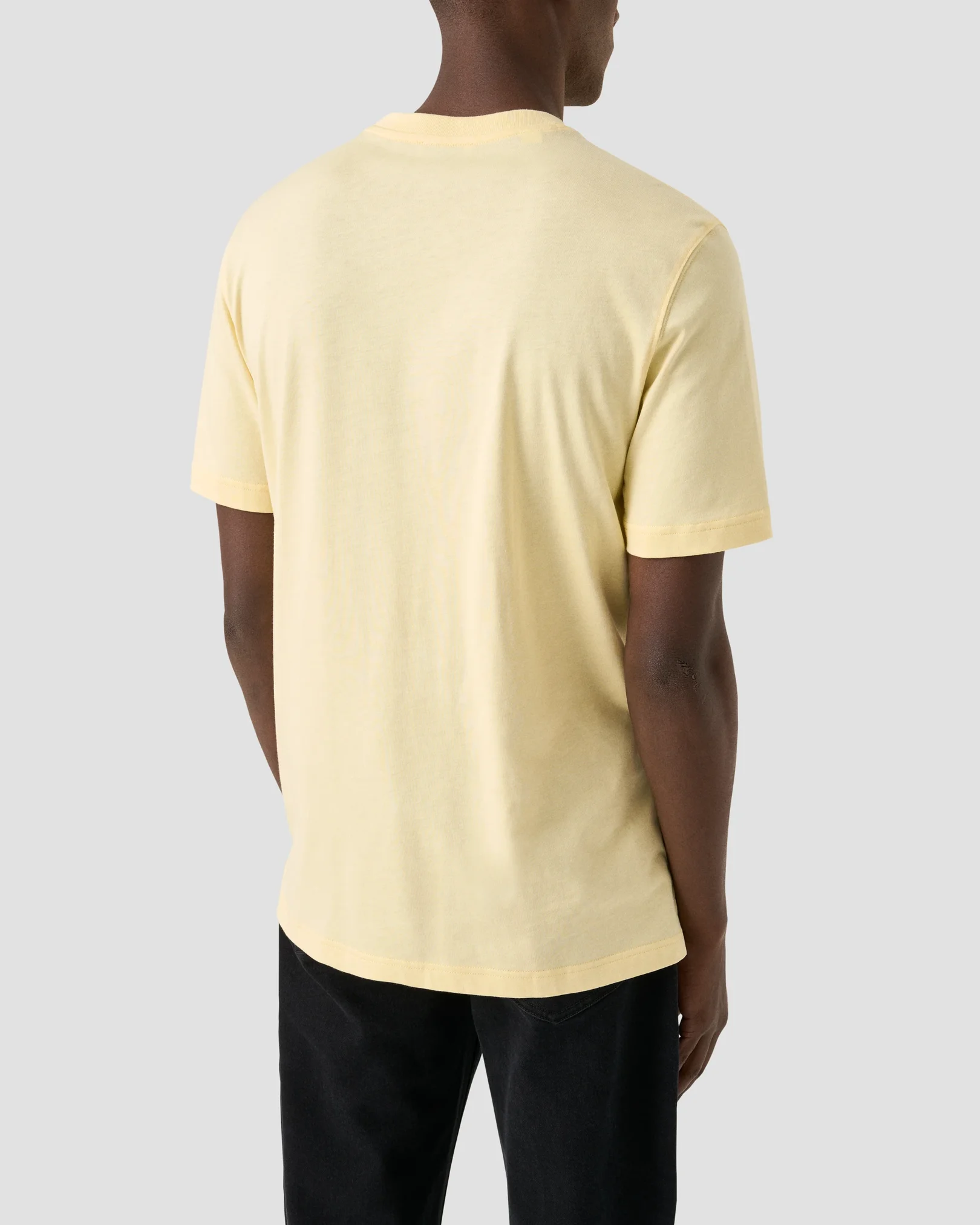 Eton - yellow single jersey supima t shirt