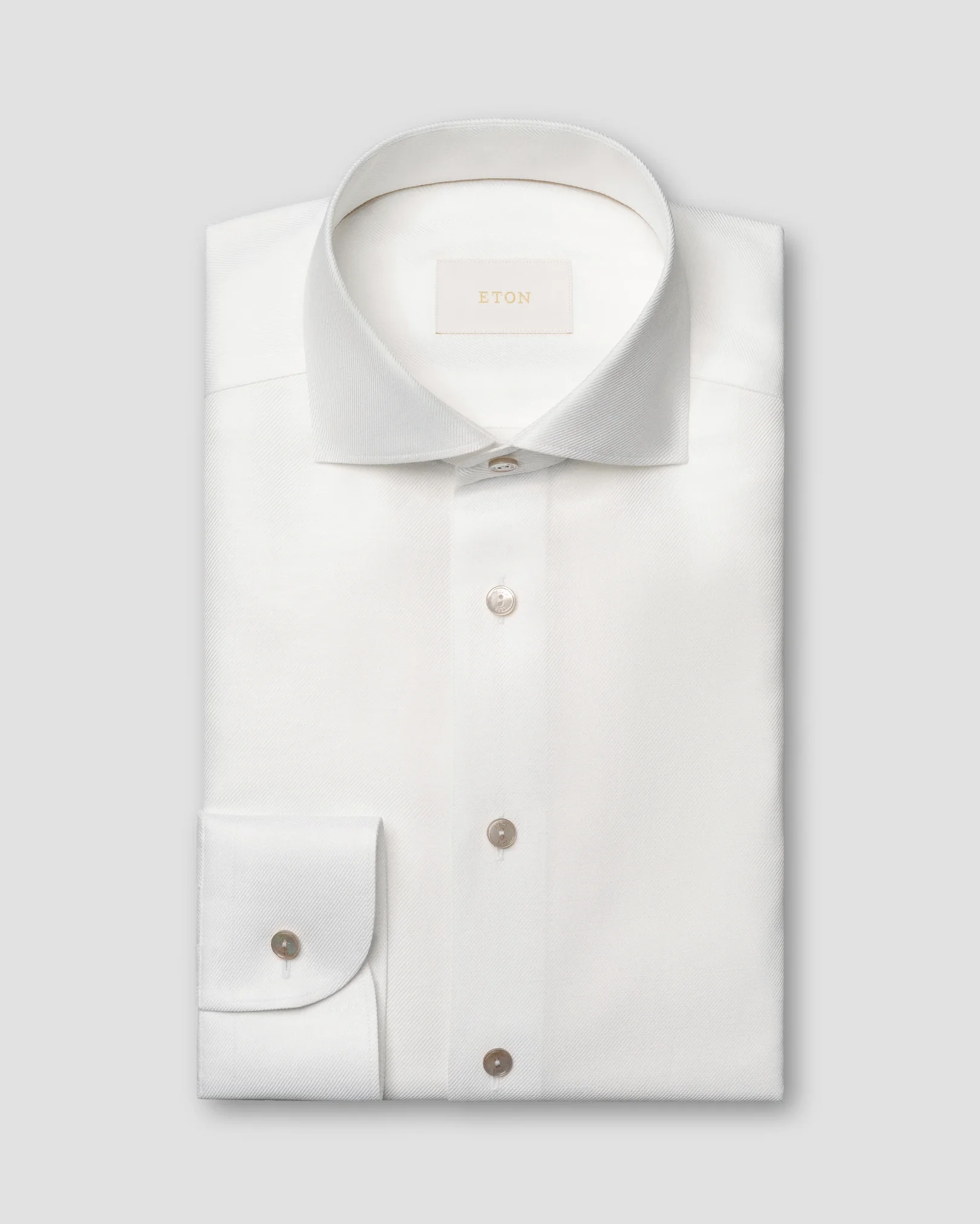 Eton - semi solid cotton linen shirt