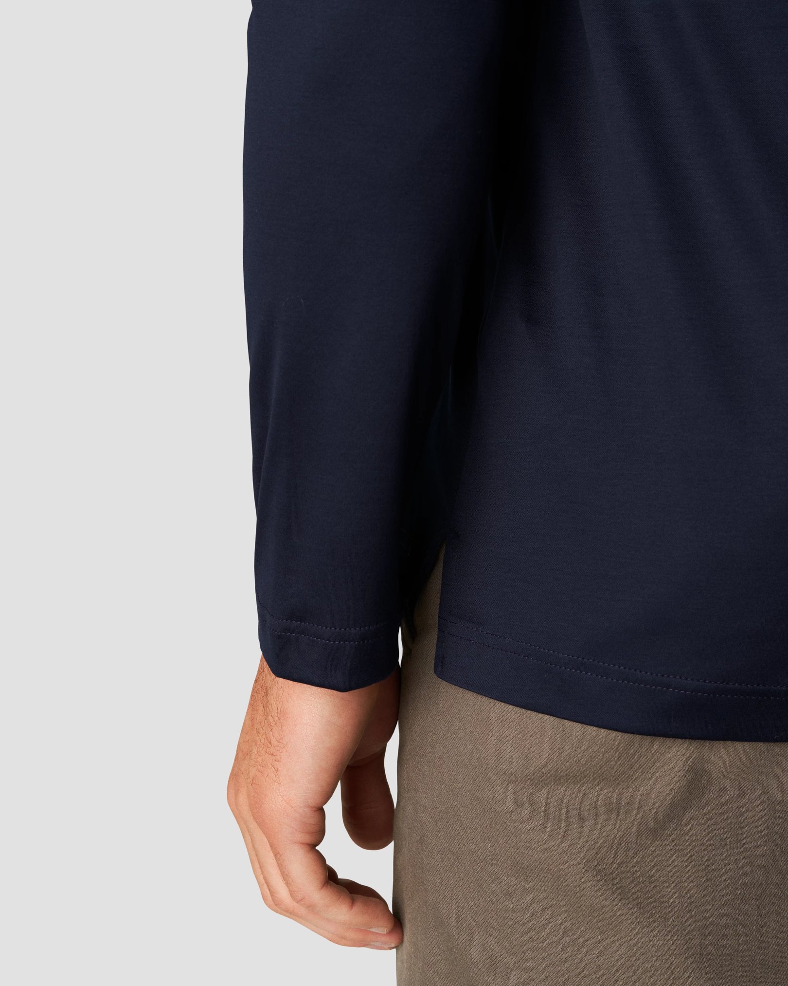 Eton - navy blue jersey knitted