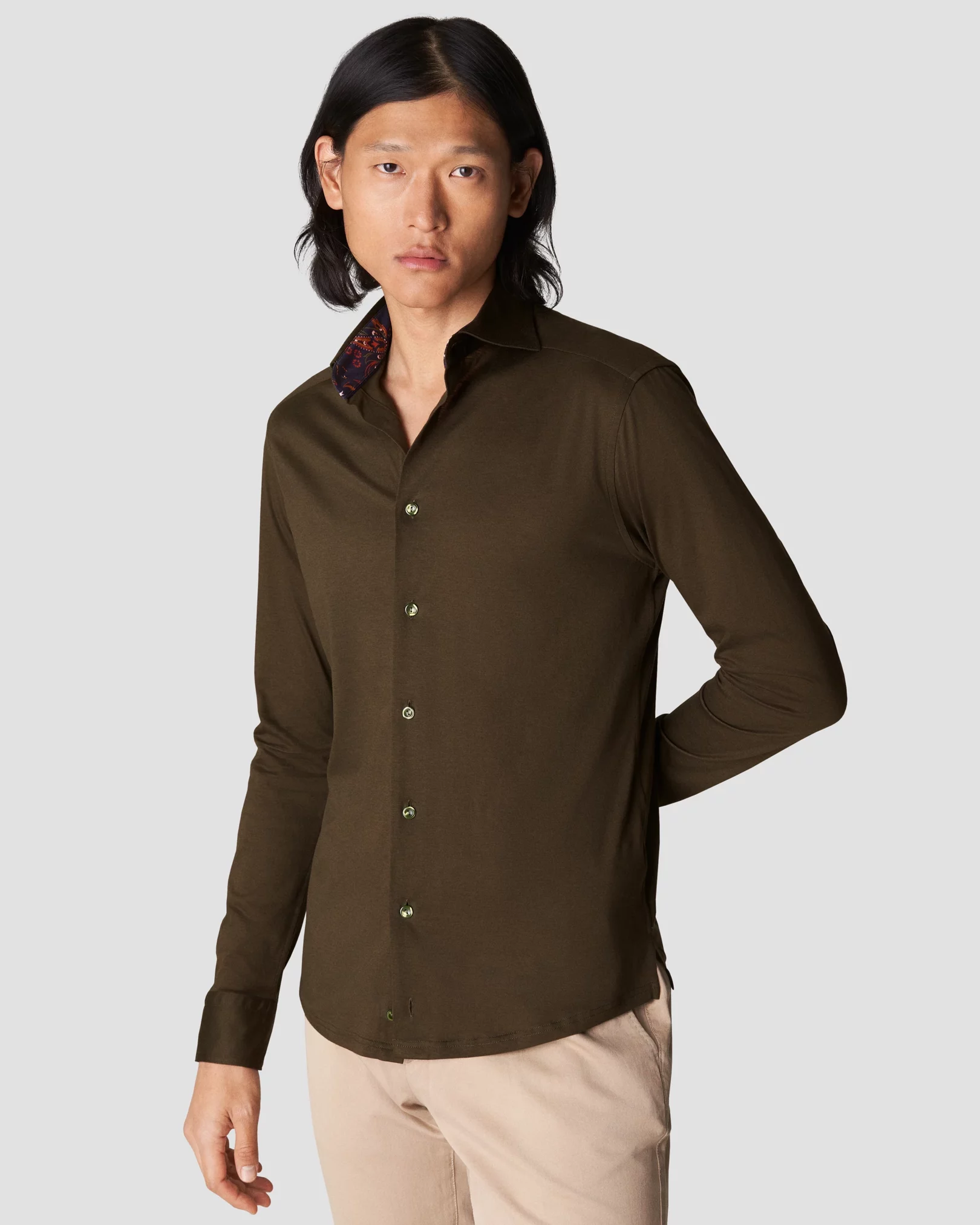Easy-iron shirt - Dark green - Men | H&M CA