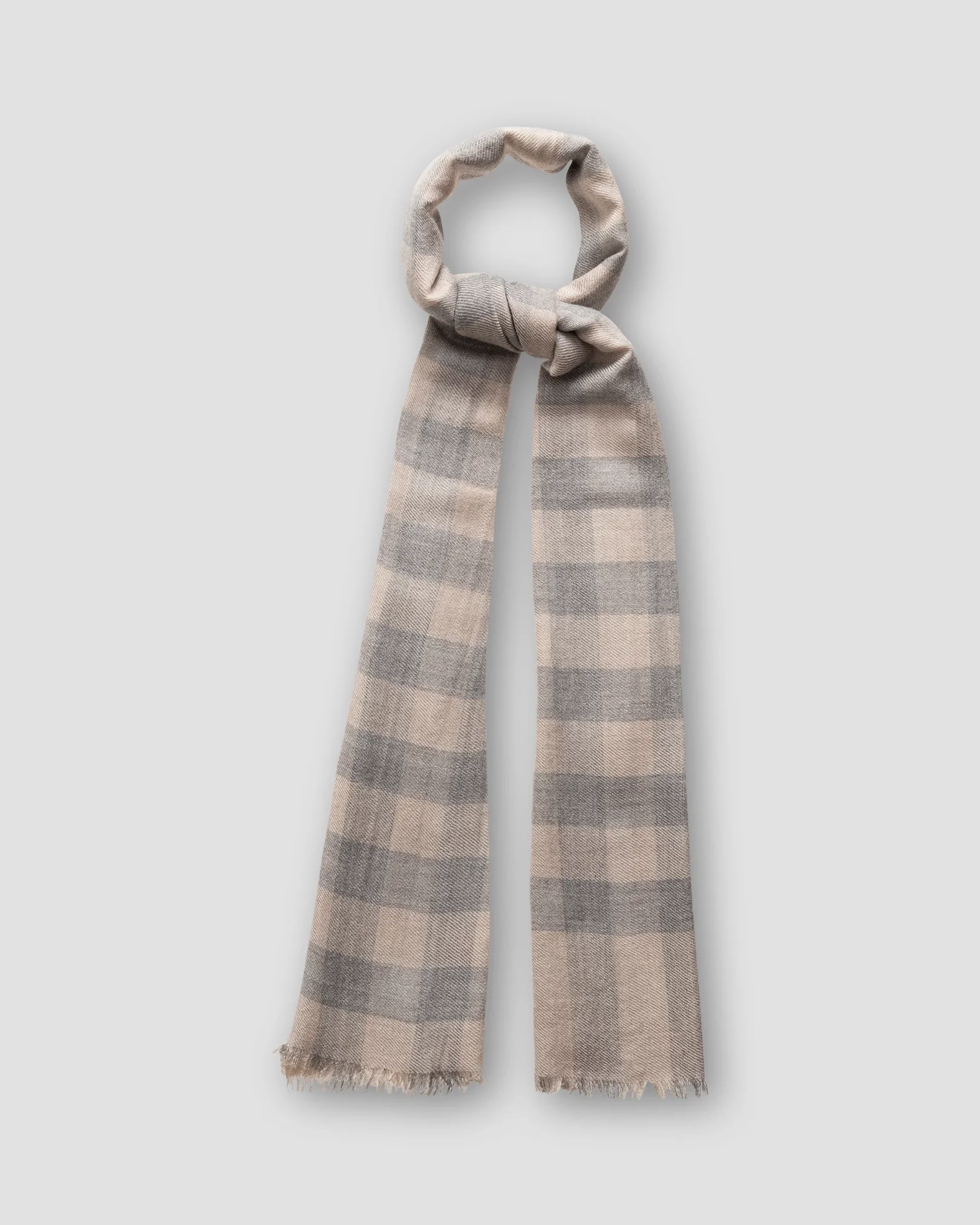 Eton - off white cashmere silk scarf