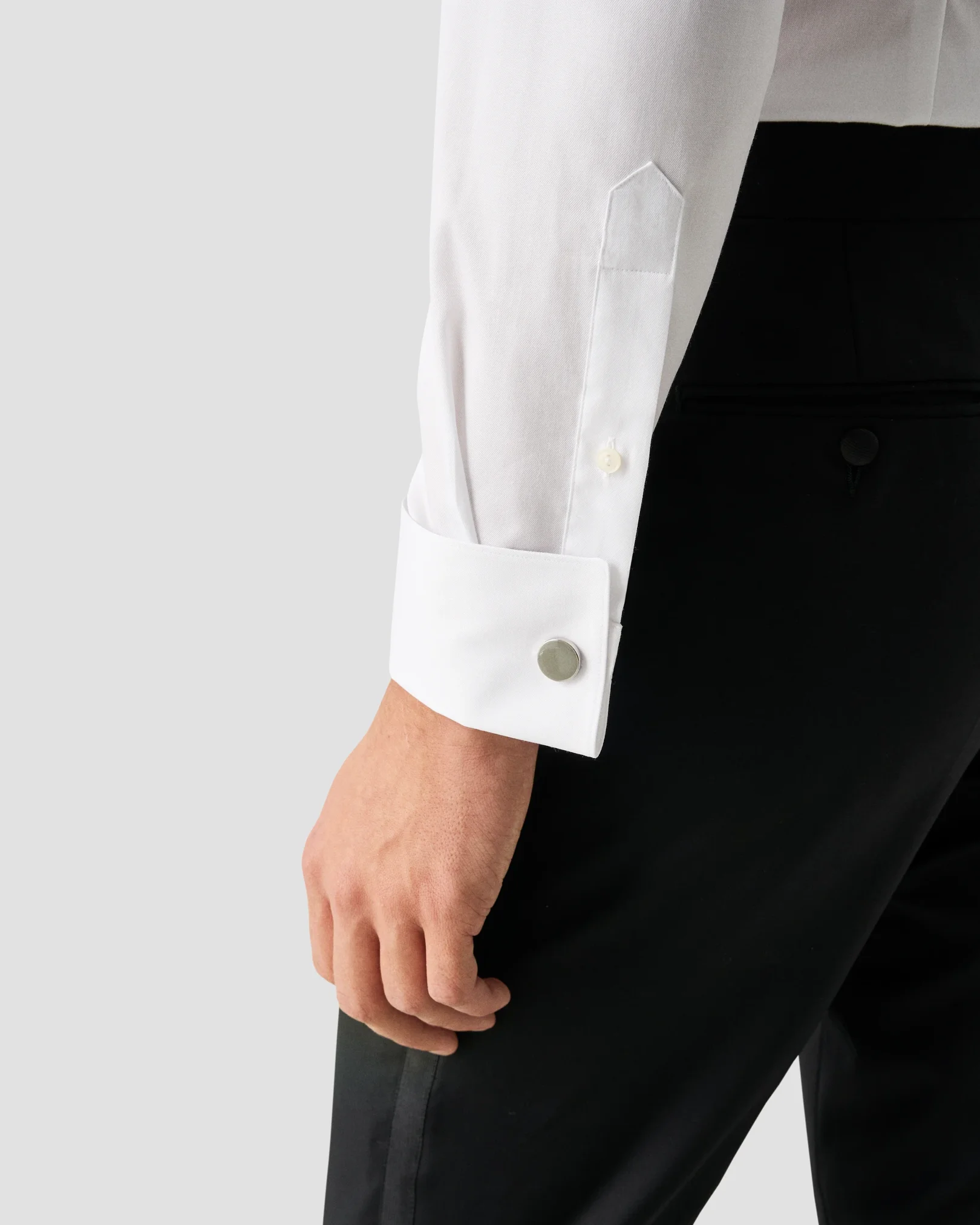 Eton - White Fine Striped Bib Tuxedo Shirt