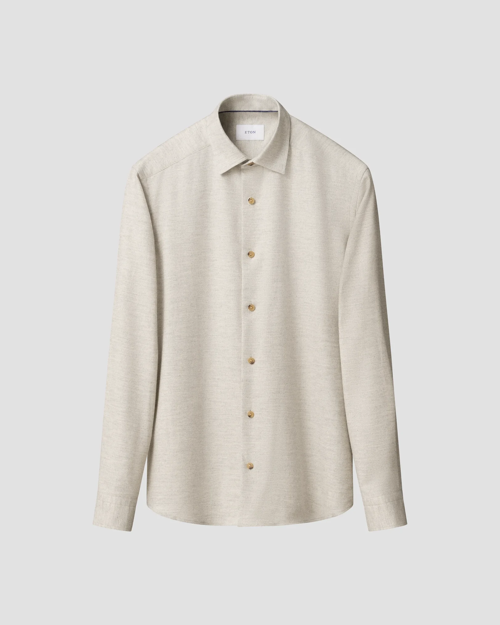 Eton - solid flannel shirt