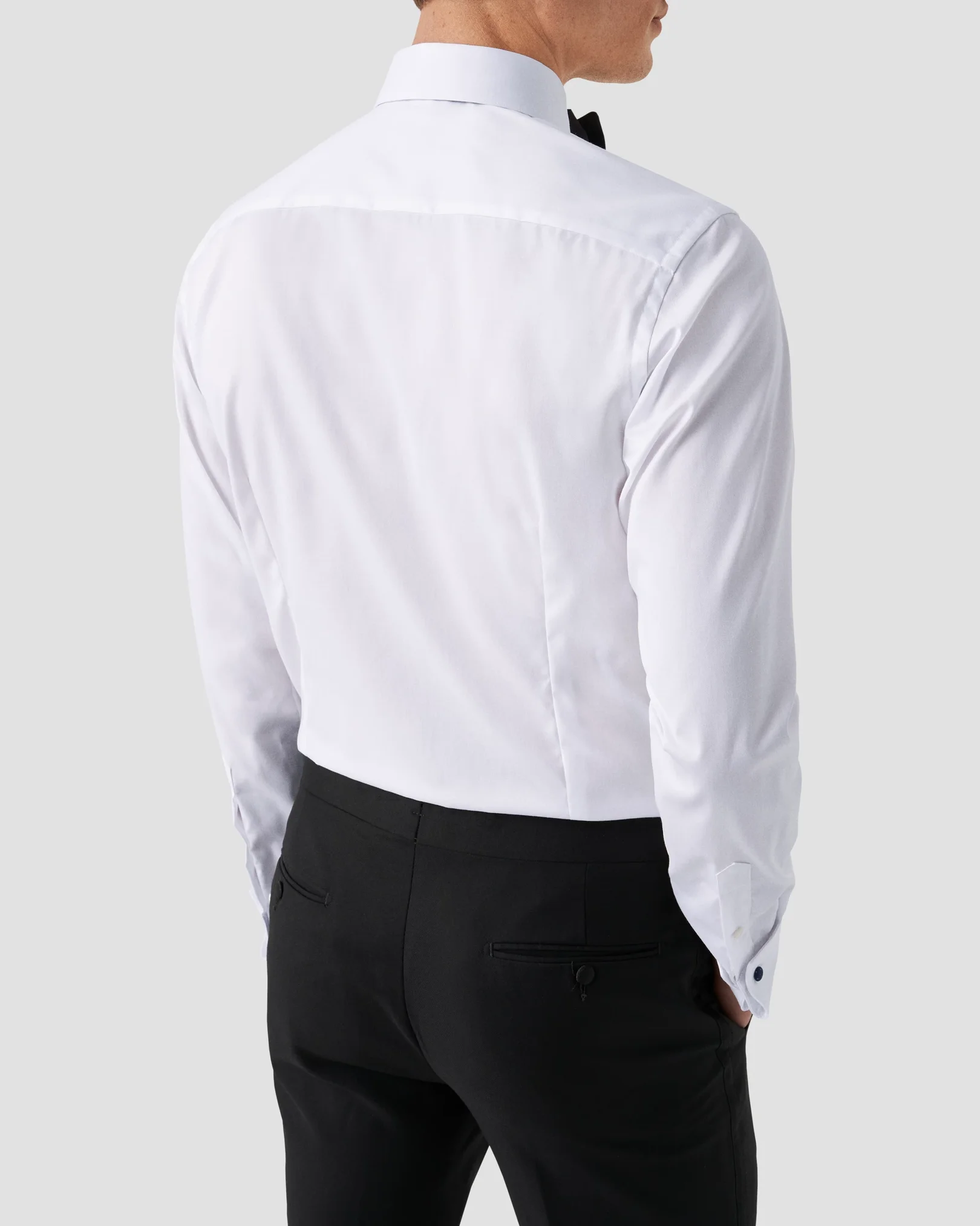 Eton - White Signature Twill Tuxedo Shirt