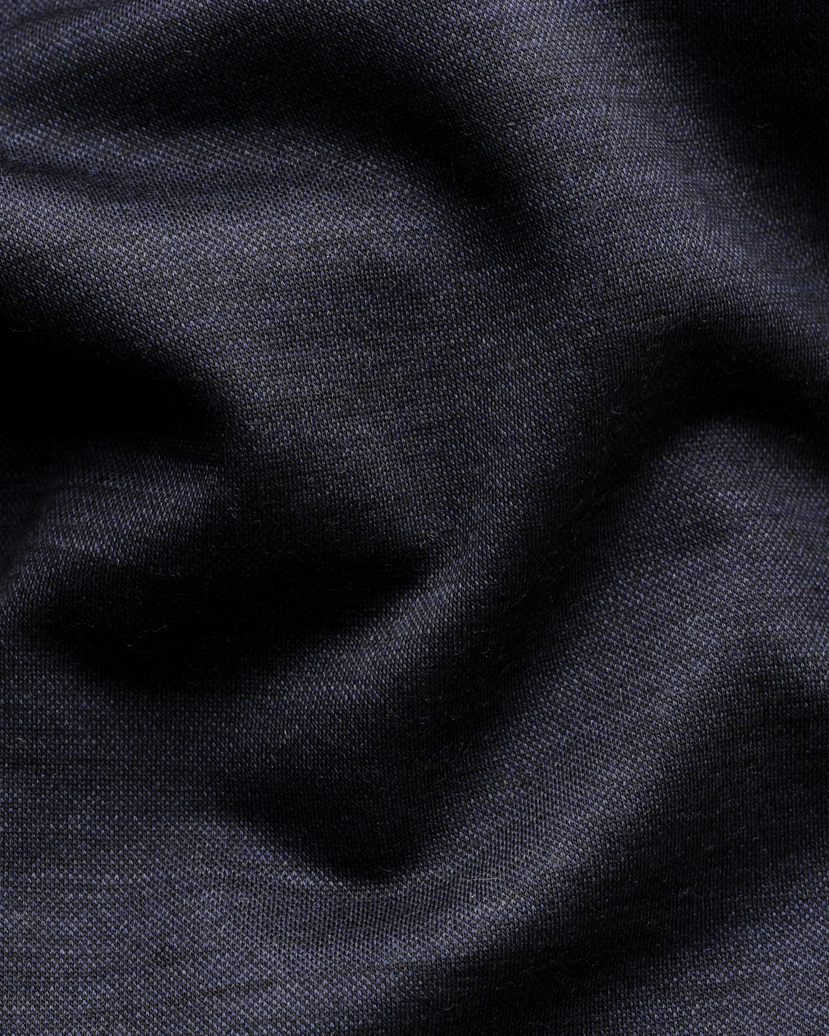 Eton - merino wool lyocell t shirt navy