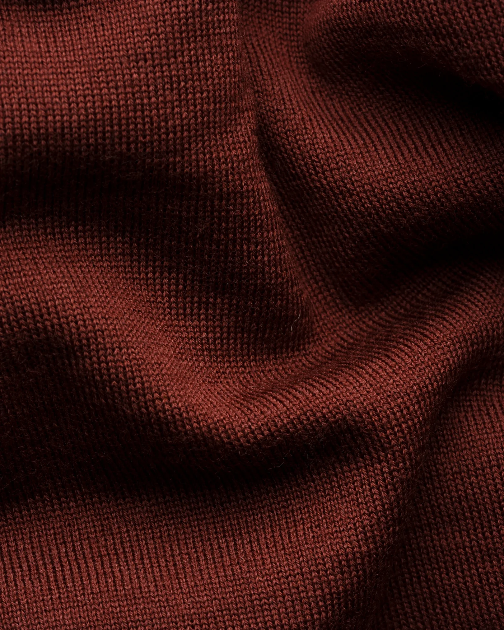 Eton - merino knit crew neck red merino knit crew neck