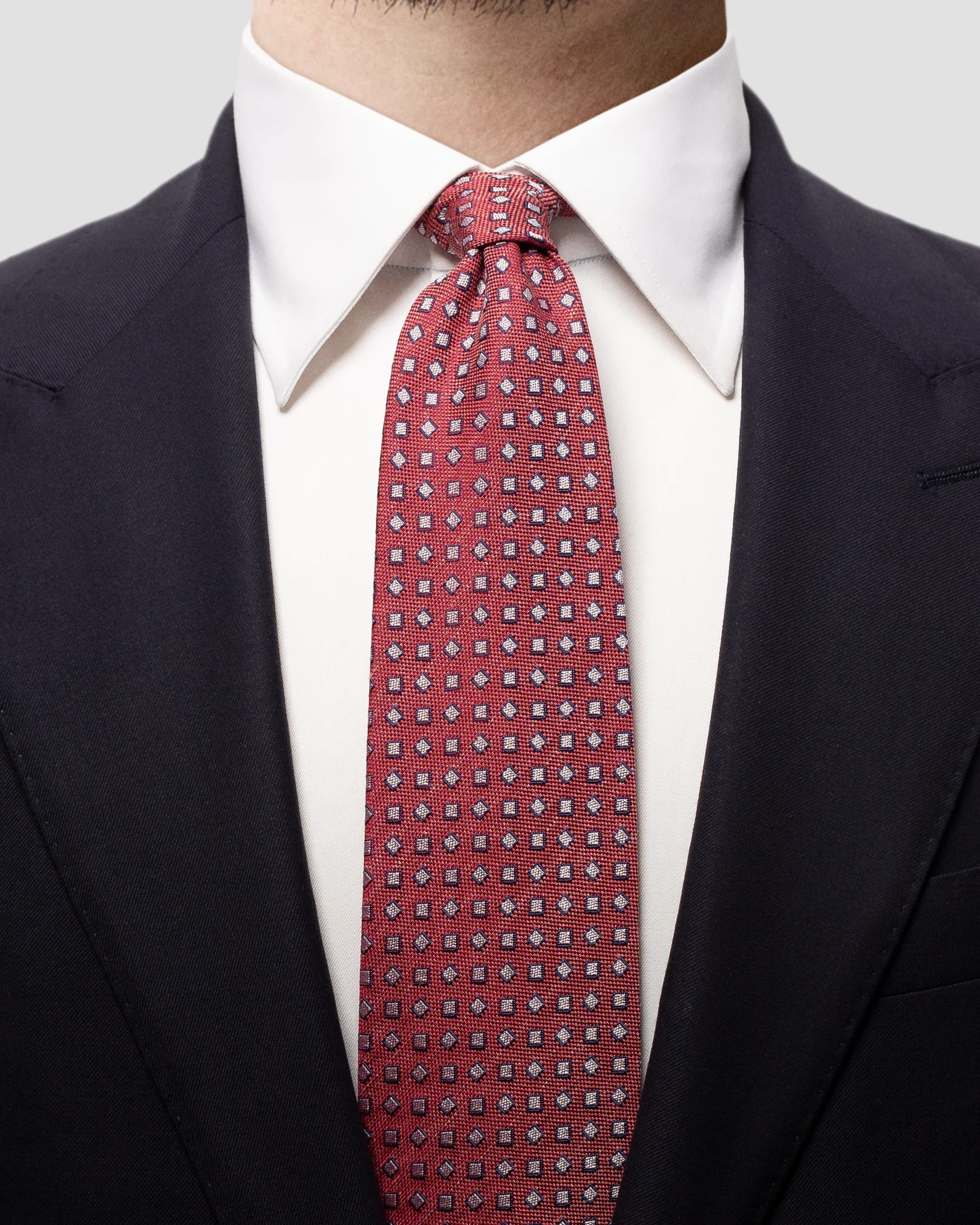 Eton - red square tie