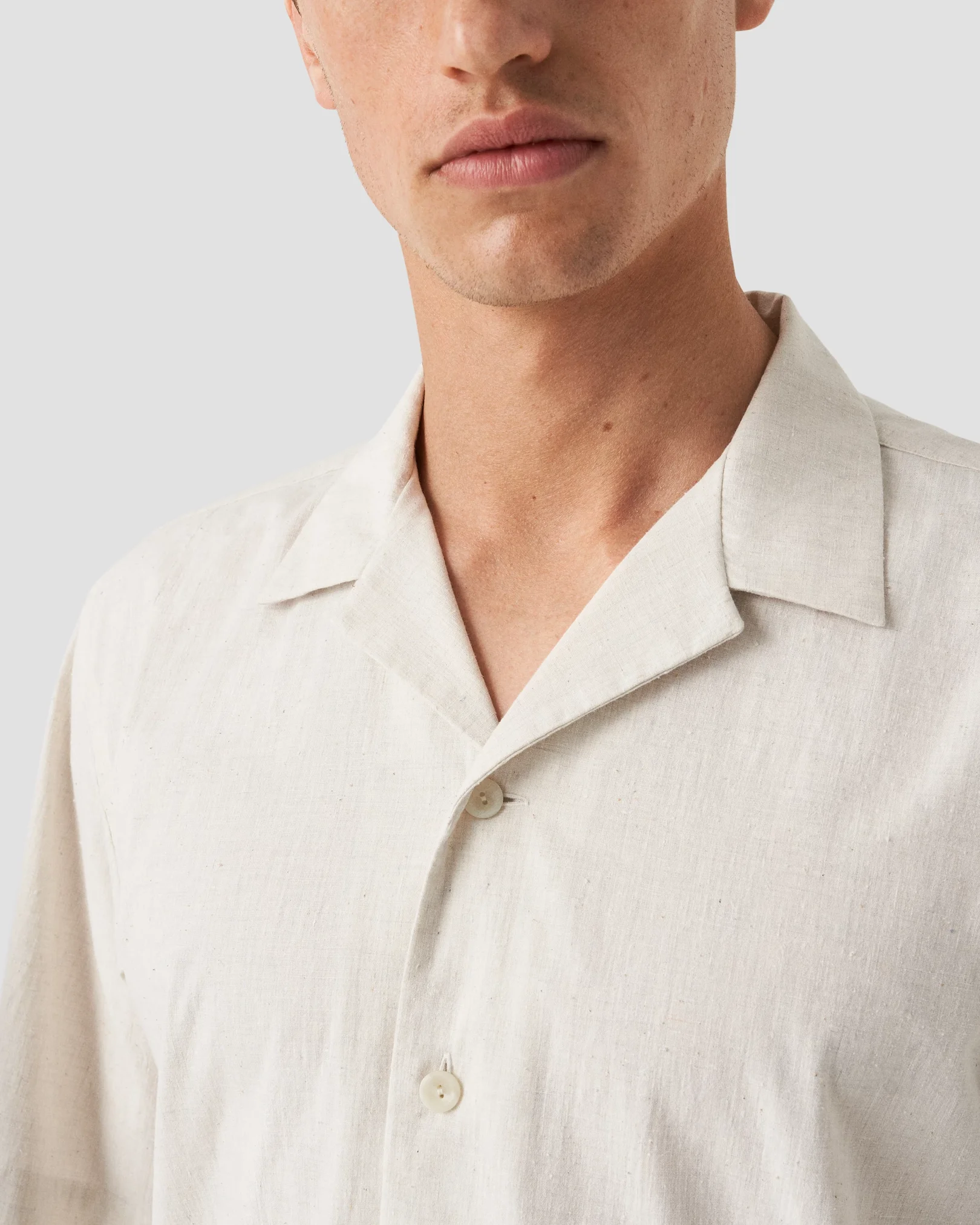 Eton - white recycled cotton resort shirt