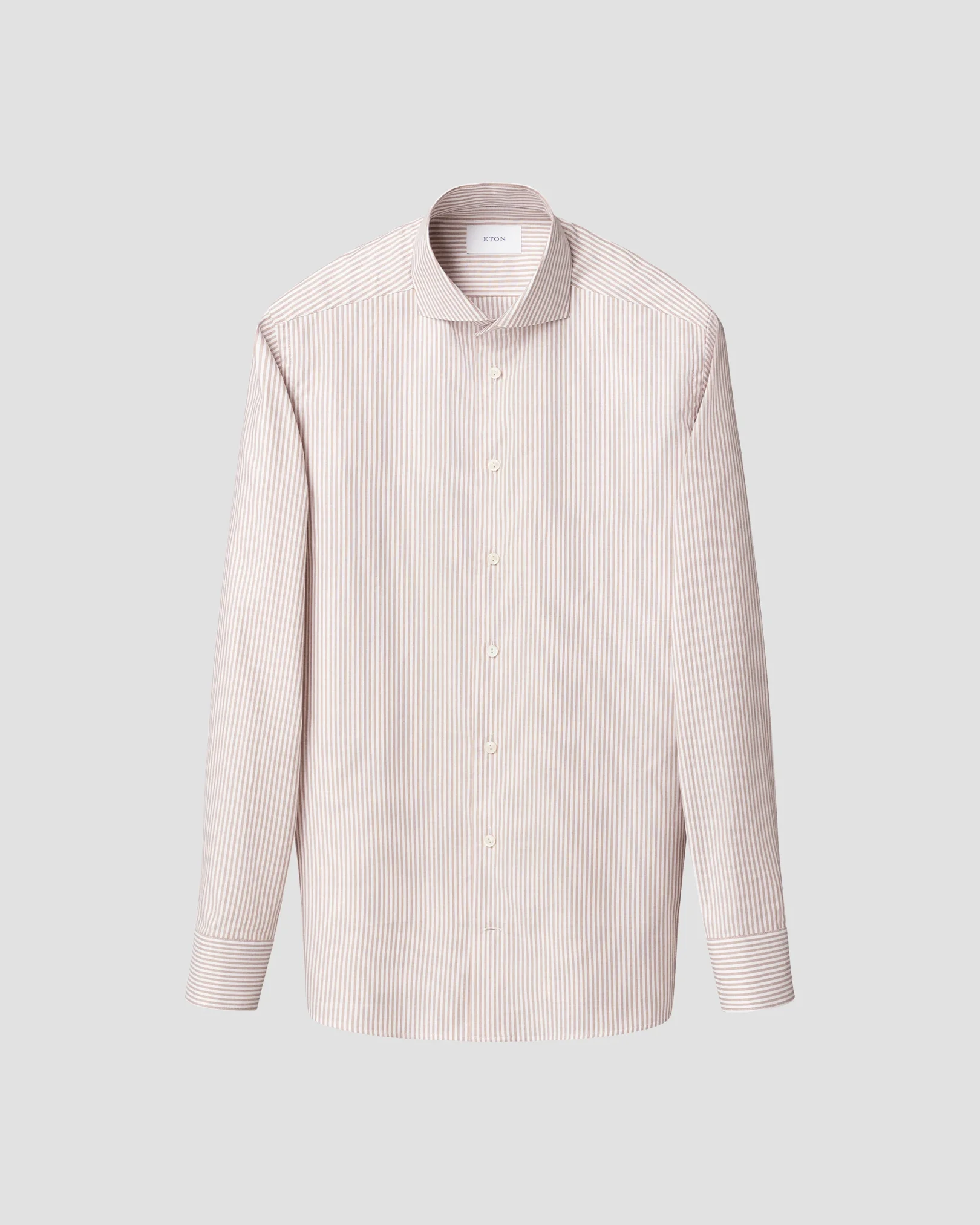 Eton - beige bengal striped signature oxford shirt