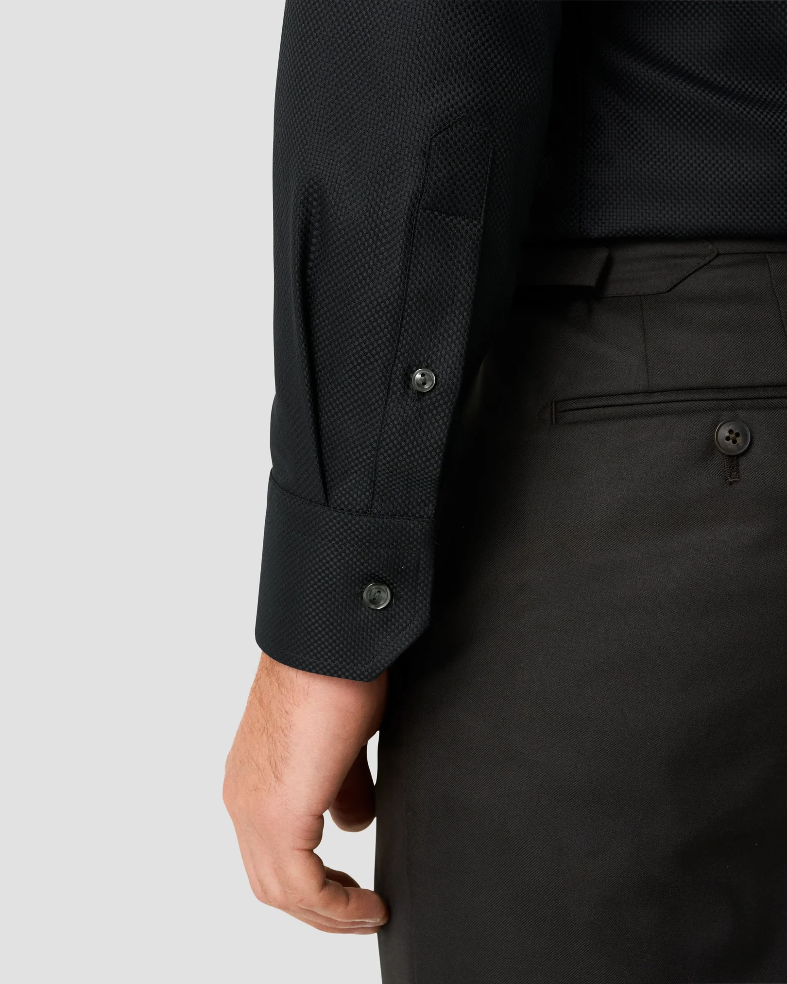 Eton - black king twill