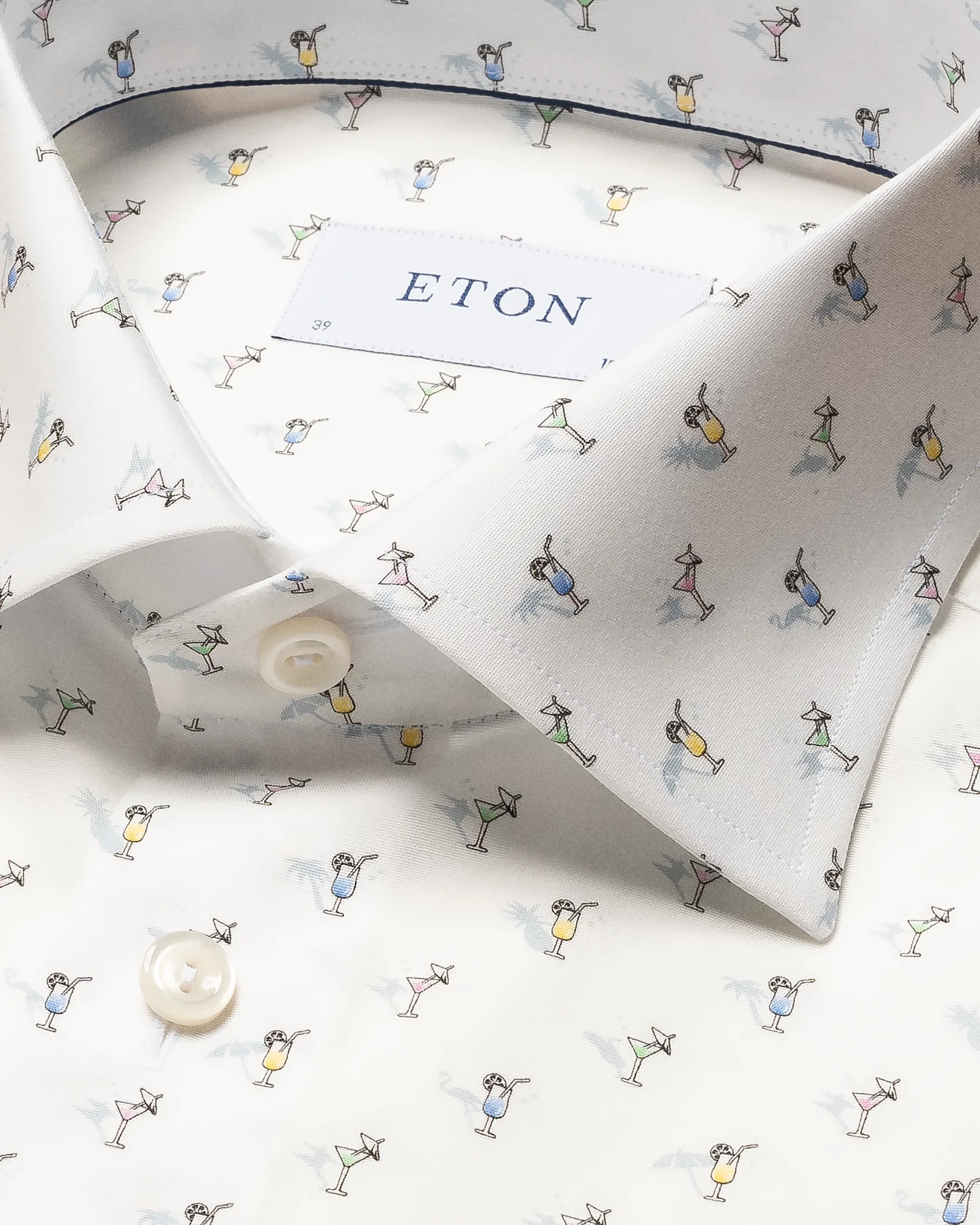 Eton - white poplin cocktail shirt