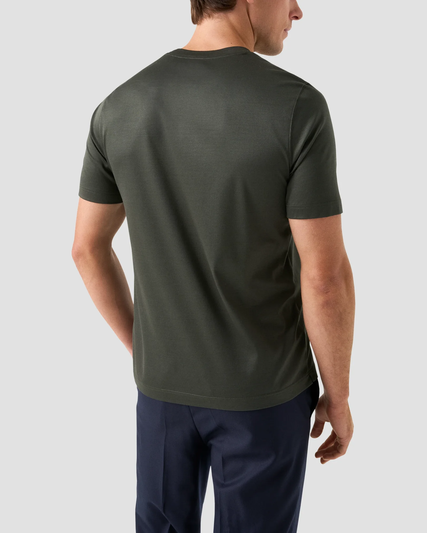 Eton - green filo di scozia t shirt