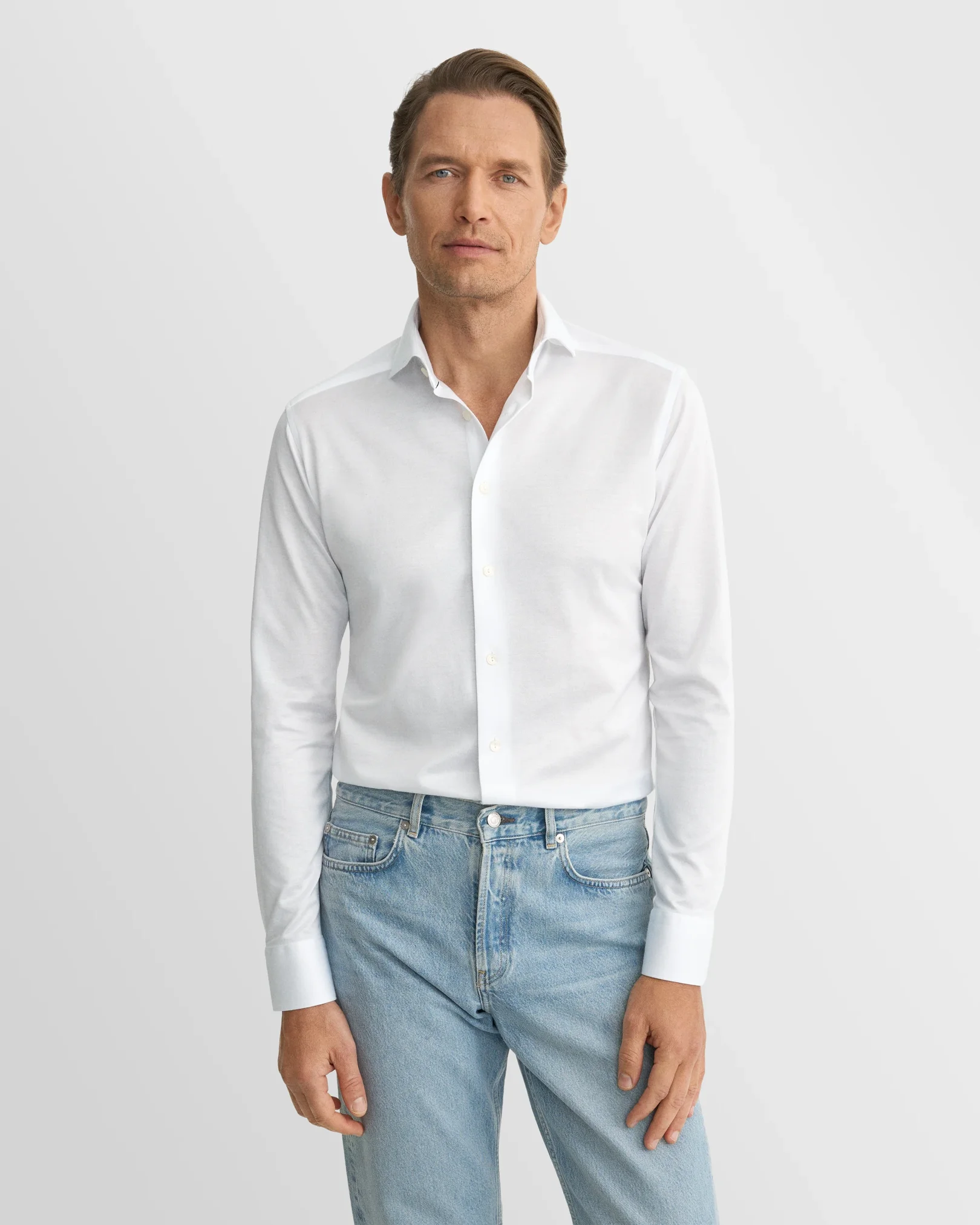 Eton - filo di scozia knit shirt 261