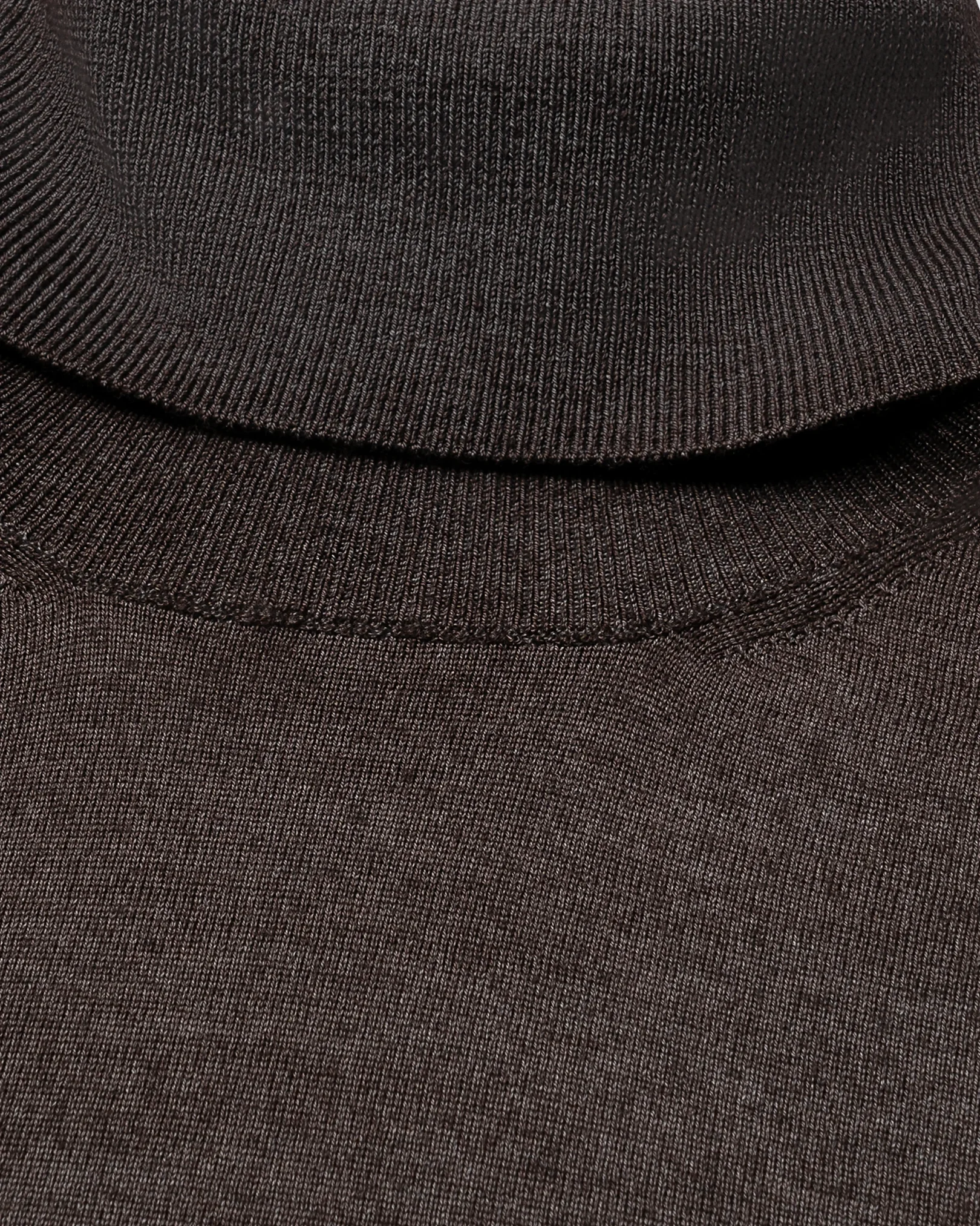 Eton - brown merino vintage turtle neck