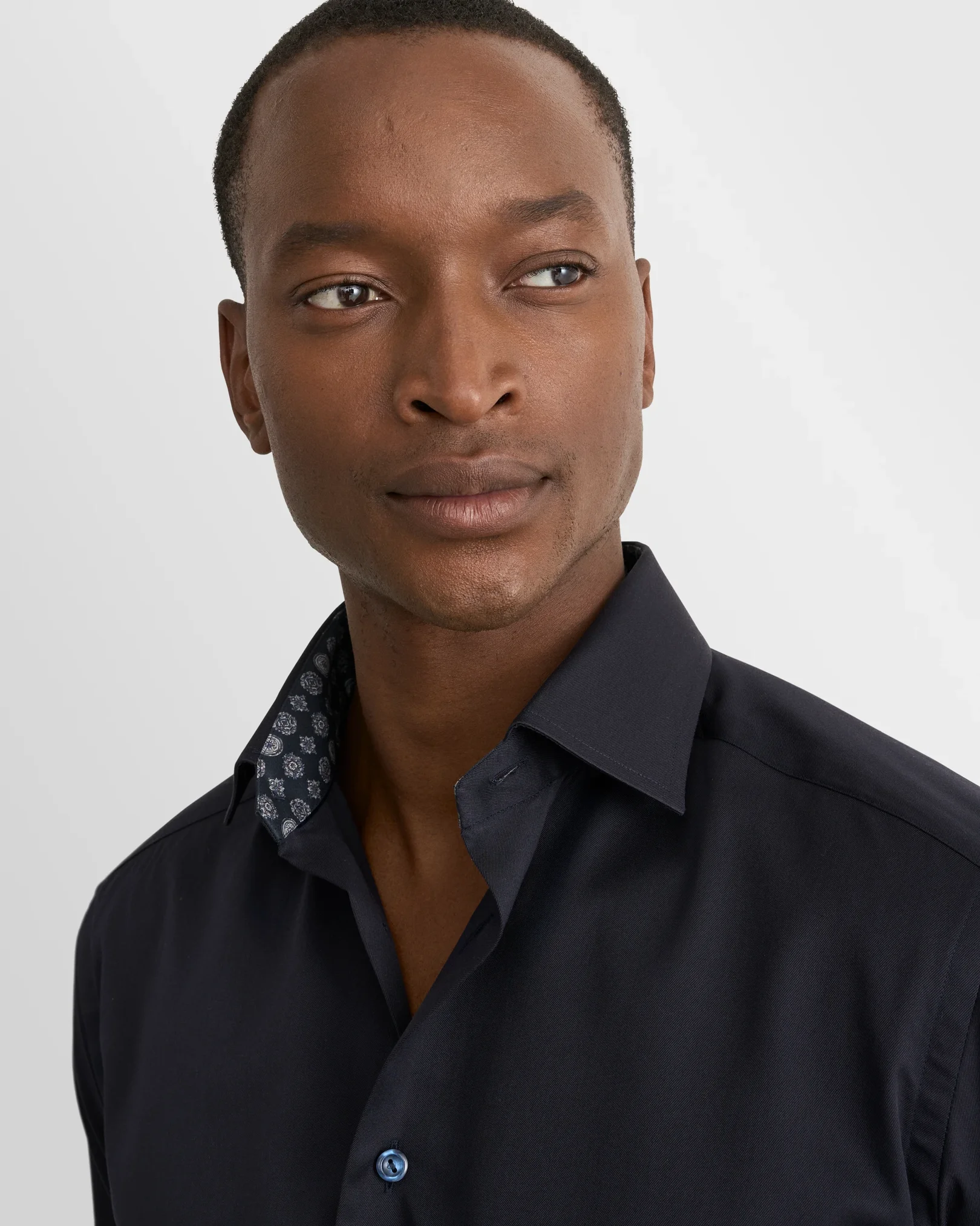 Eton - Signature Twill-Hemd mit geometrischem Effekt
