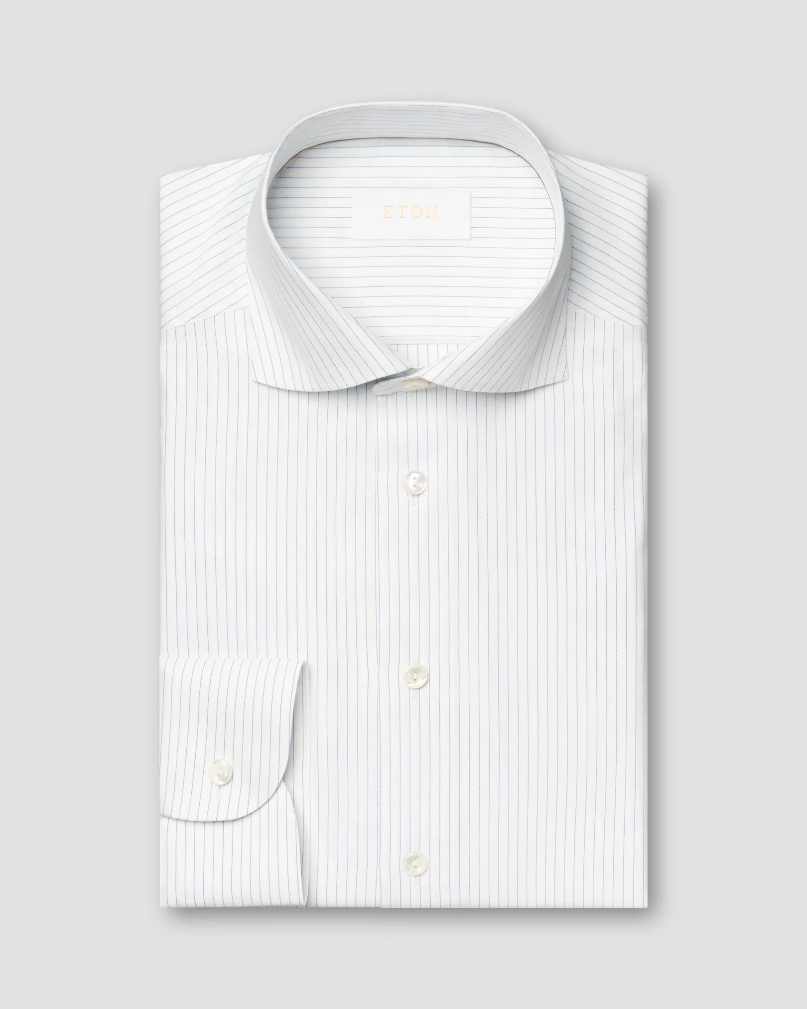 Eton - Pin Stripe Cotton & Silk Shirt