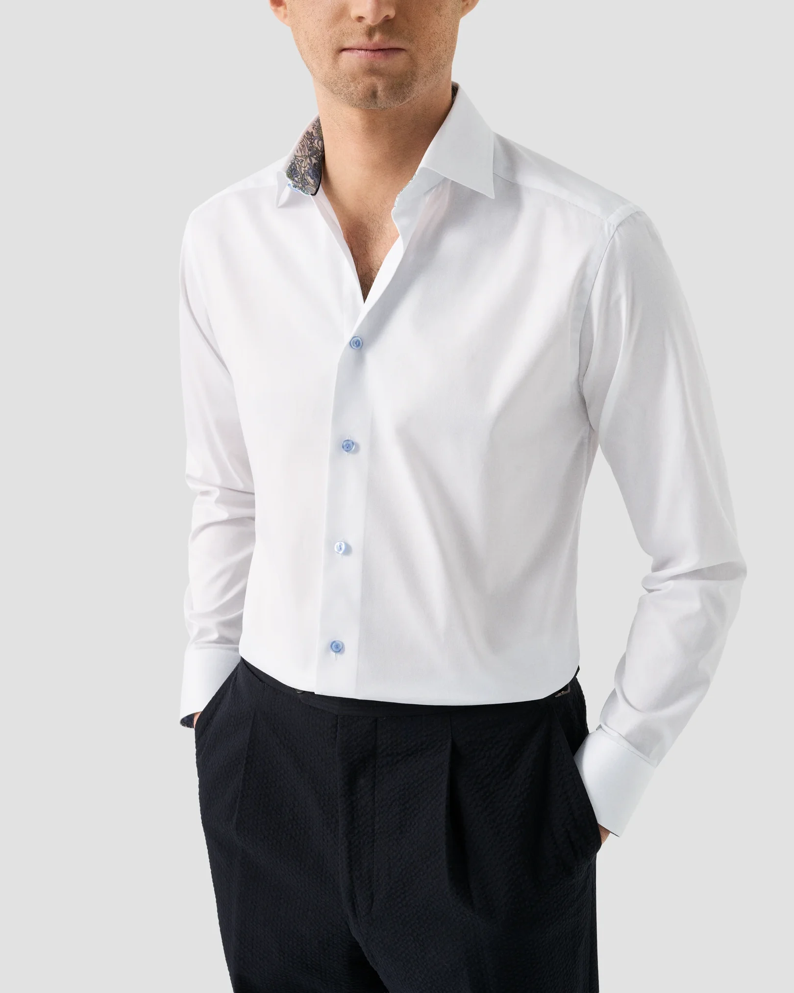 Eton - Chemise Signature Twill à effet floral