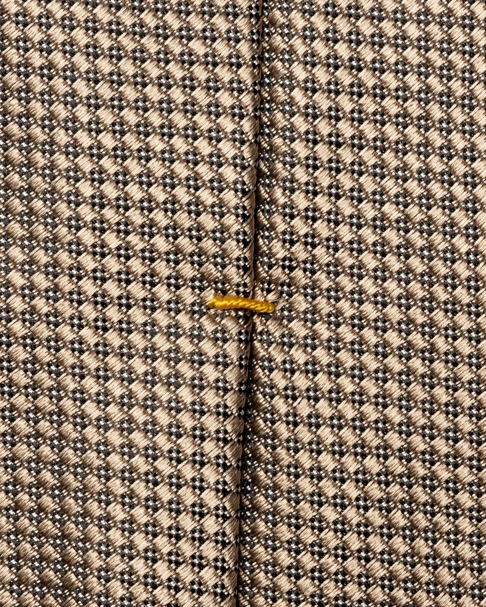 Eton - pin dot woven silk tie beige pin dot woven silk tie