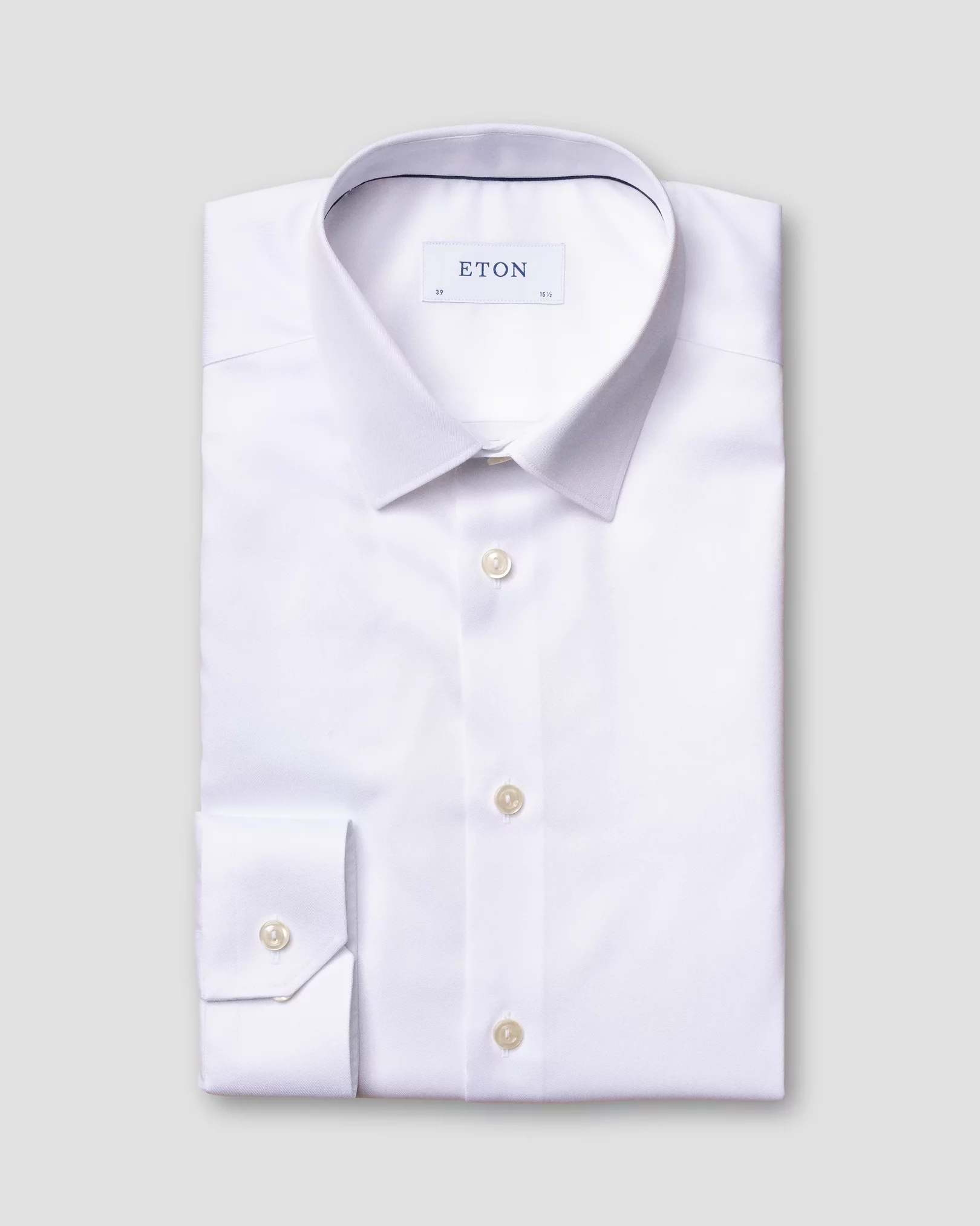 White Signature Twill Shirt - Pointed