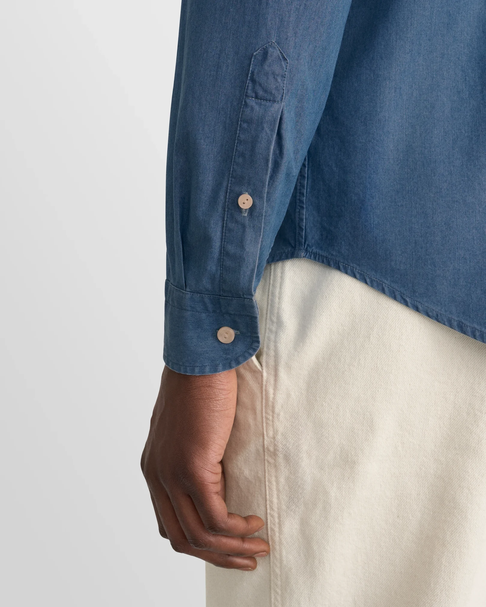 Eton - Mid Blue Denim Shirt