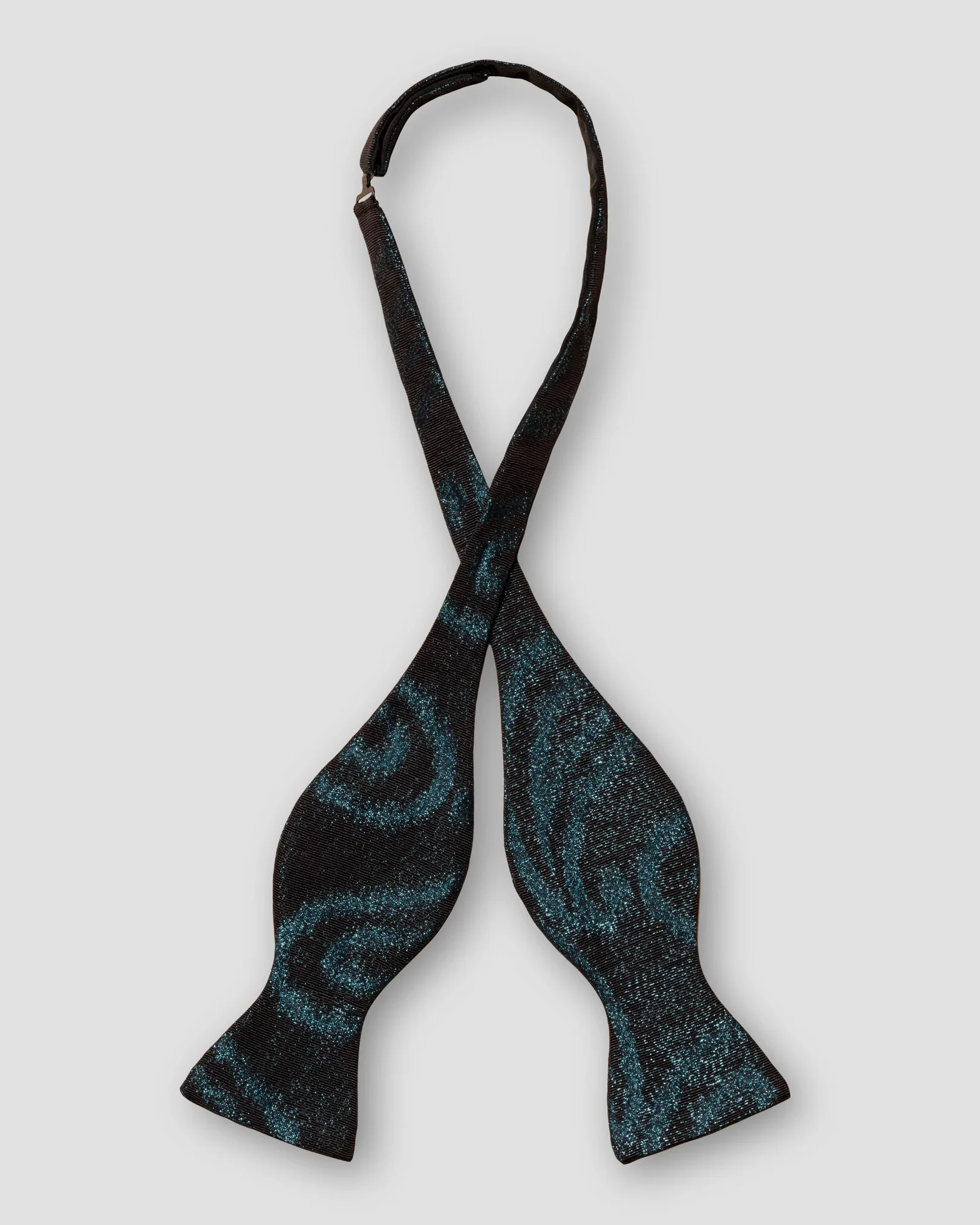 Eton - navy blue lurex bow tie