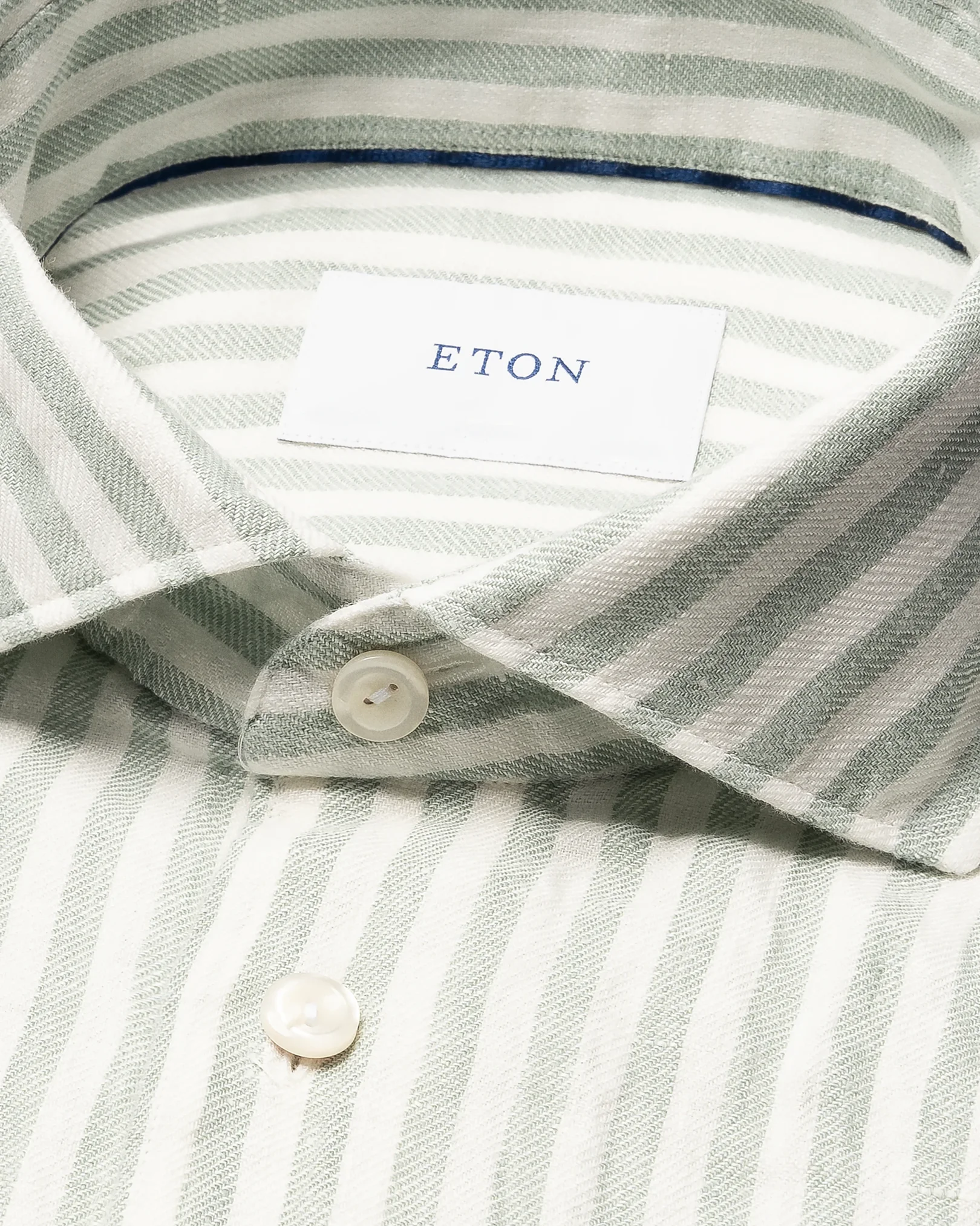 Eton - Striped Linen Twill Shirt