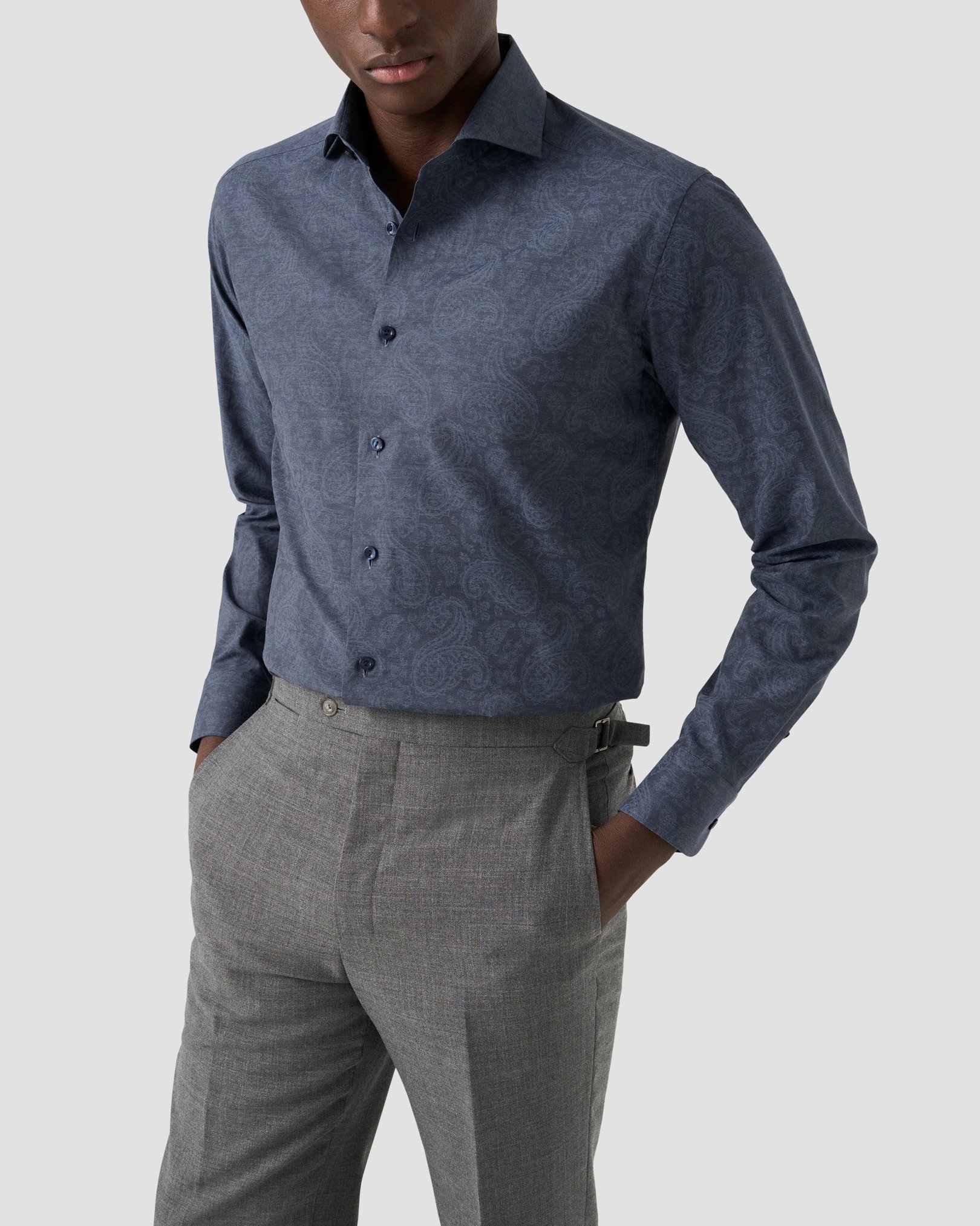 Eton - Paisley Print Twill Shirt
