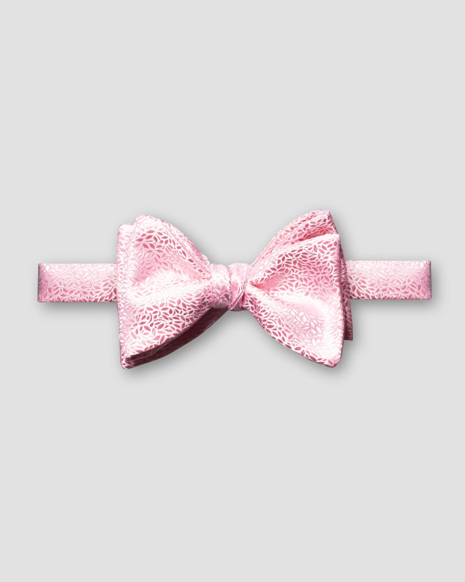 Eton - pink florals bow tie self tied